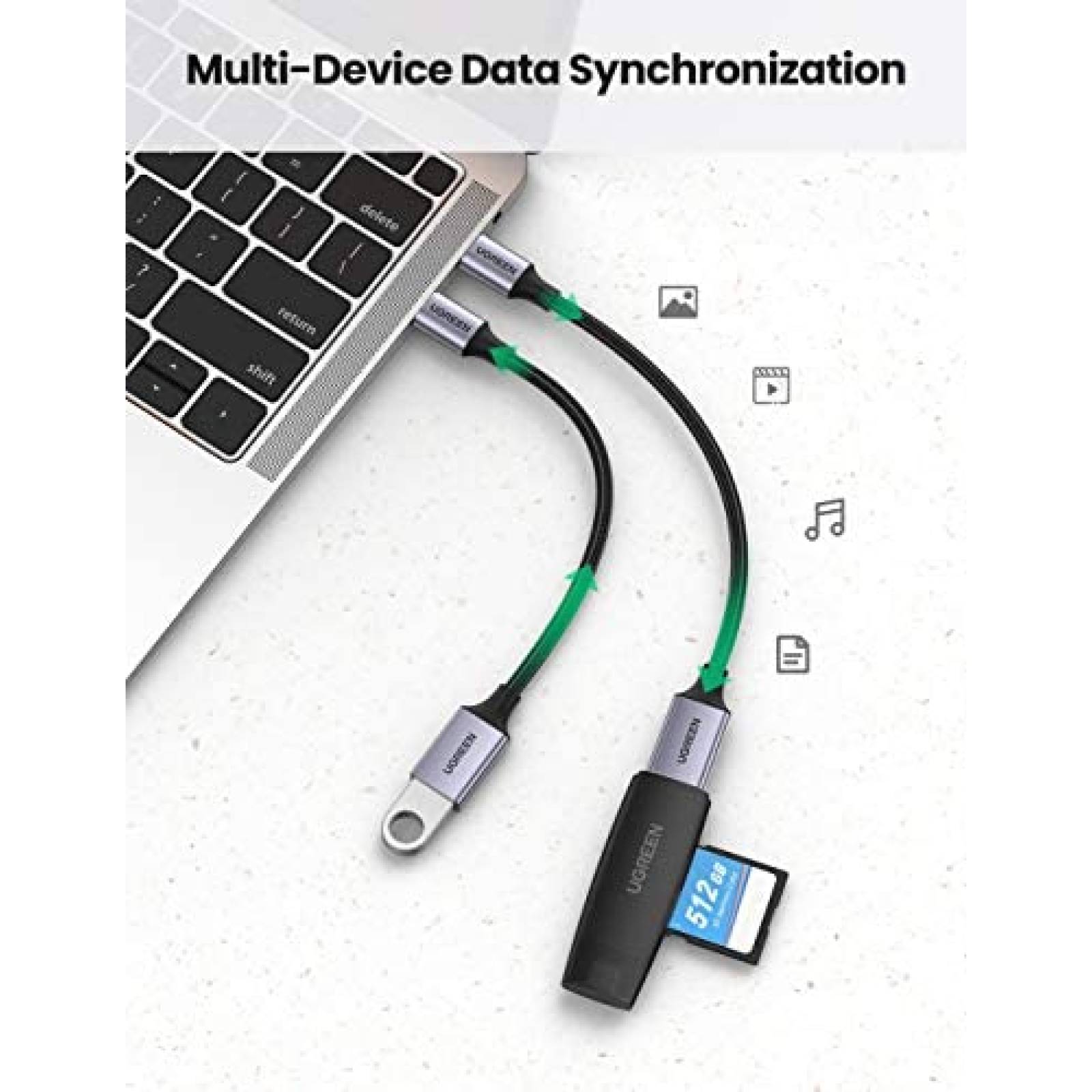 Adaptador UGREEN USB C a USB 3.0 Paquete de 2 tipo C OTG