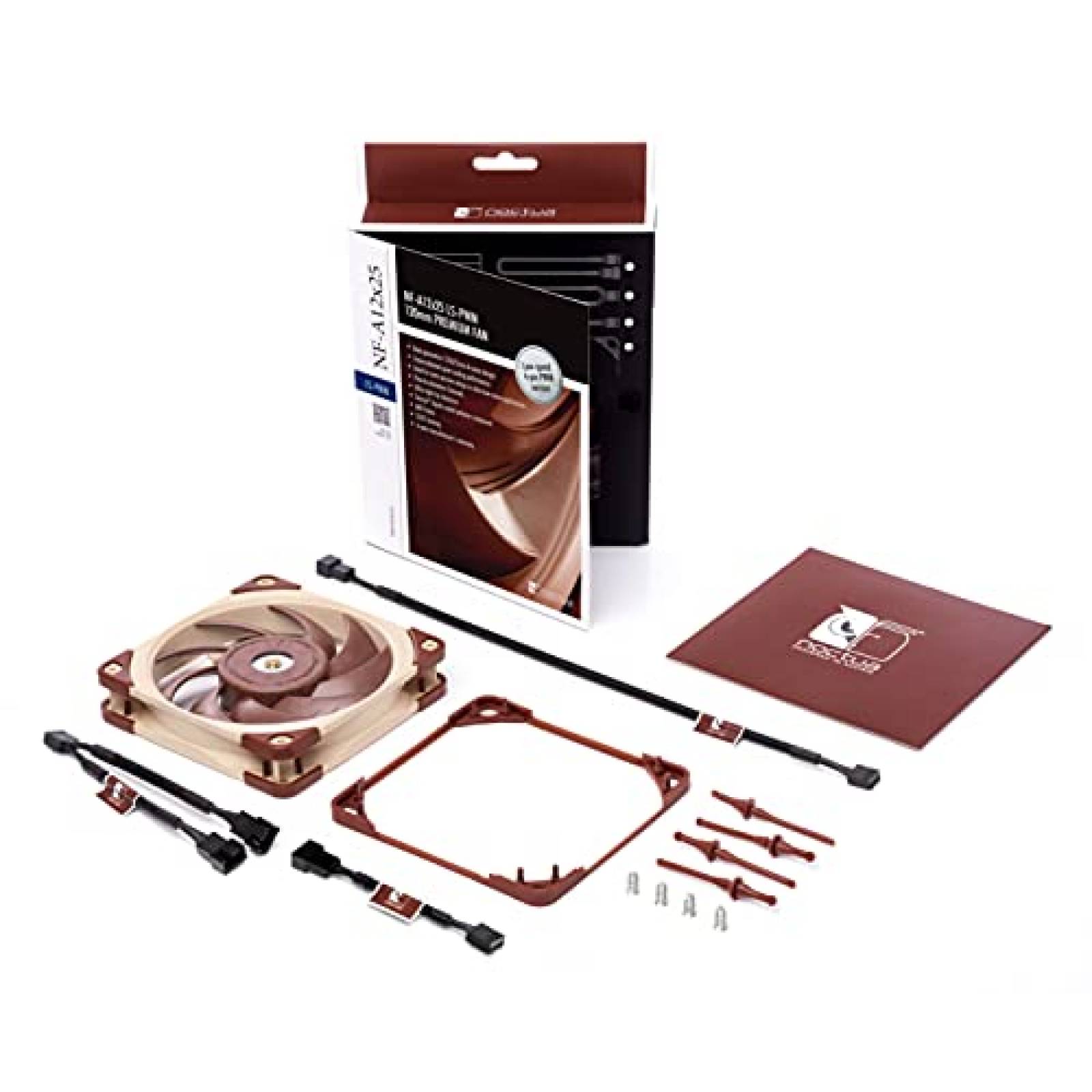 Ventilador de PC Noctua NF-A12x25 LS-PWM 4-Pin 120mm -Cafe