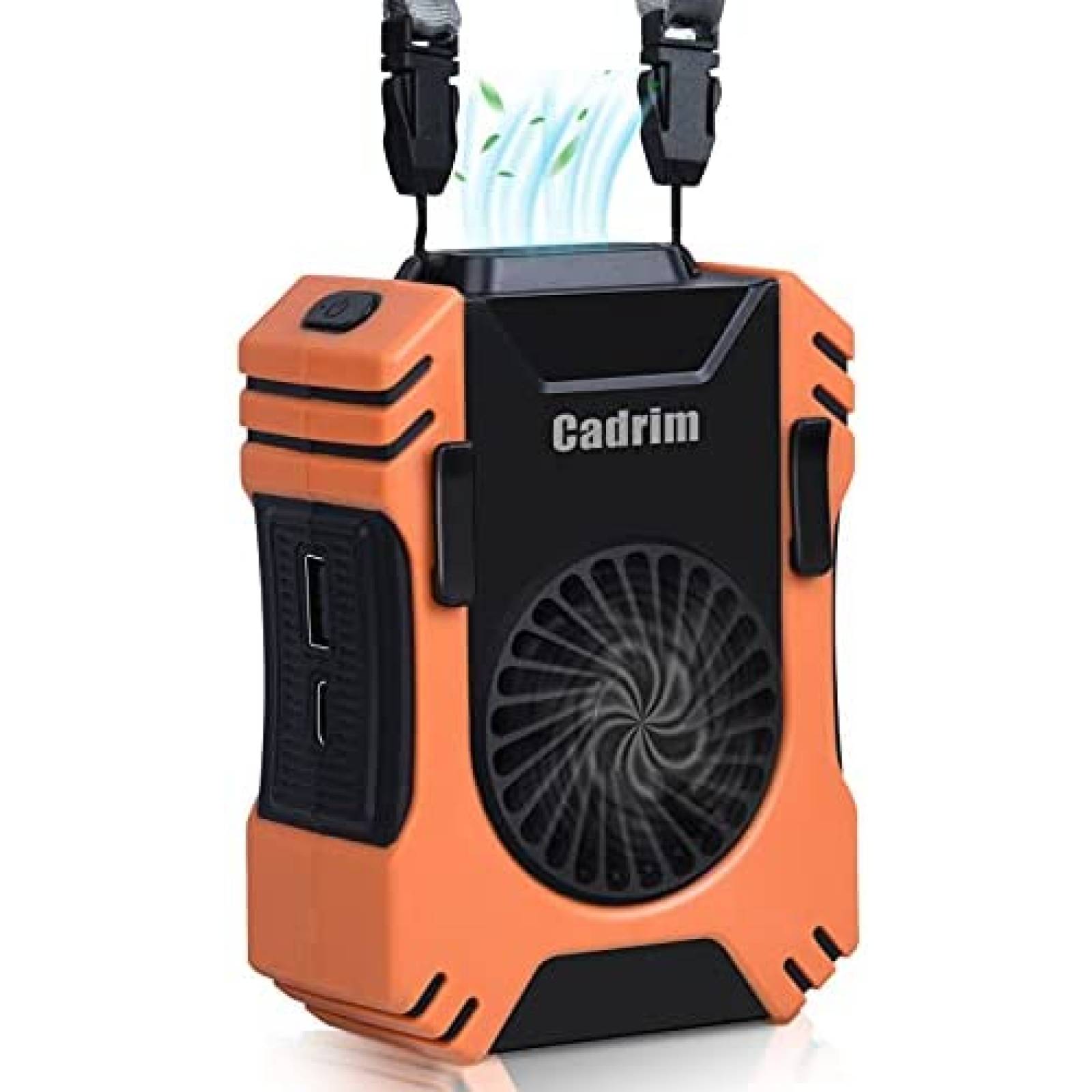Ventilador de cintura Cadrim portatil, mini USB 8000RPM