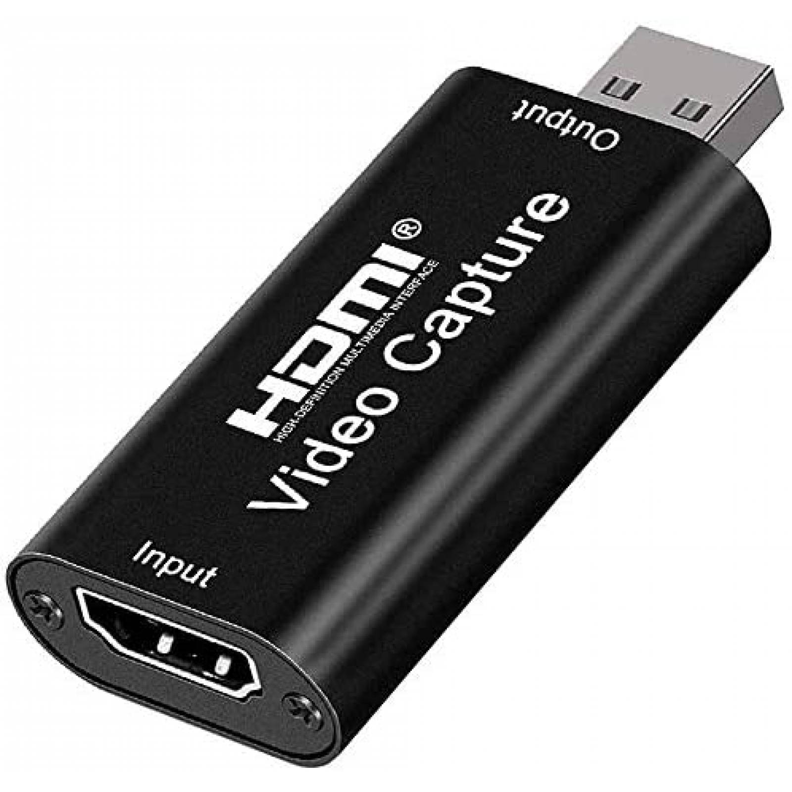 Tarjeta Captura AOGITKE Audio 4K HDMI USB Computador -Negro