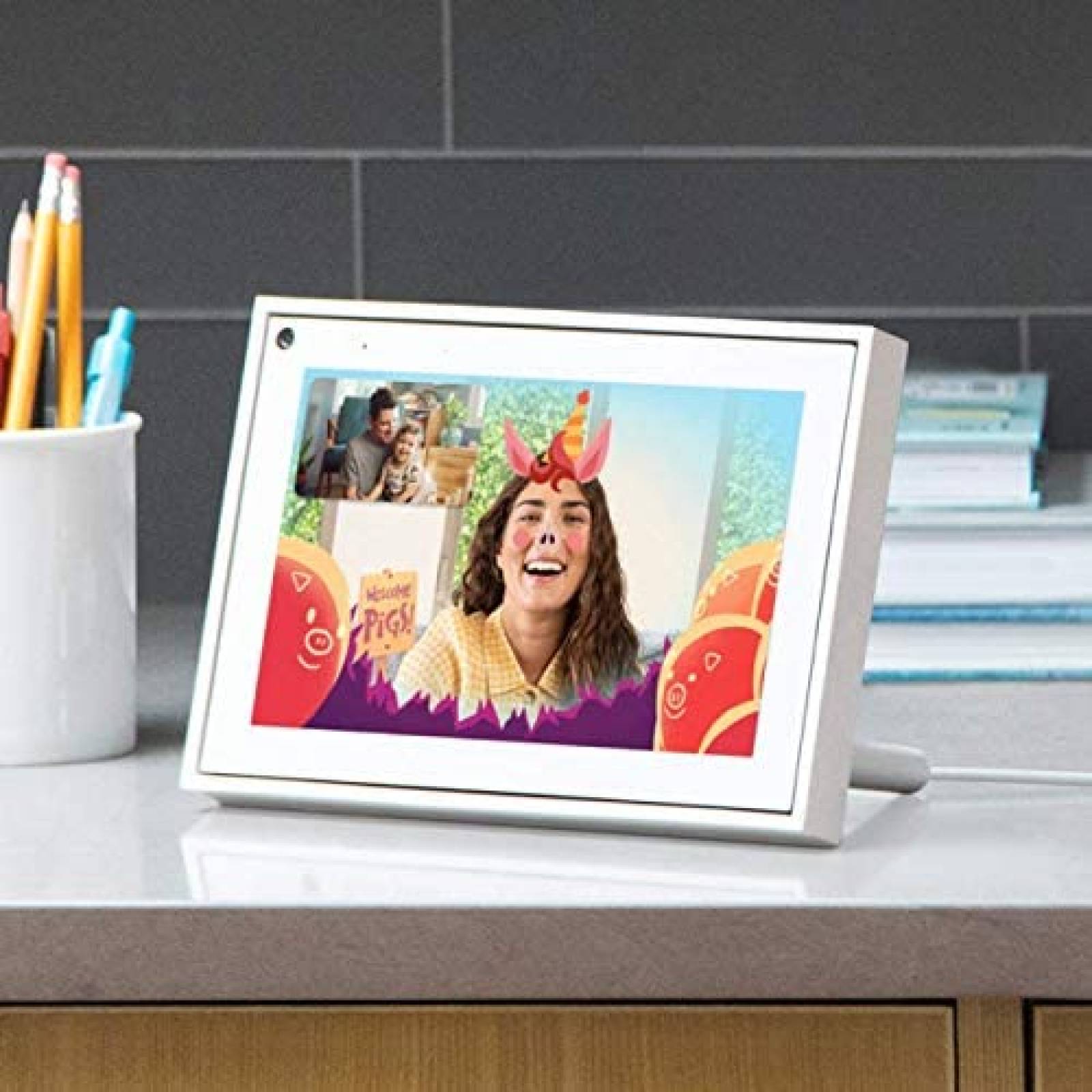 sistema inteligente Facebook Portal Mini 8" Alexa -Negro