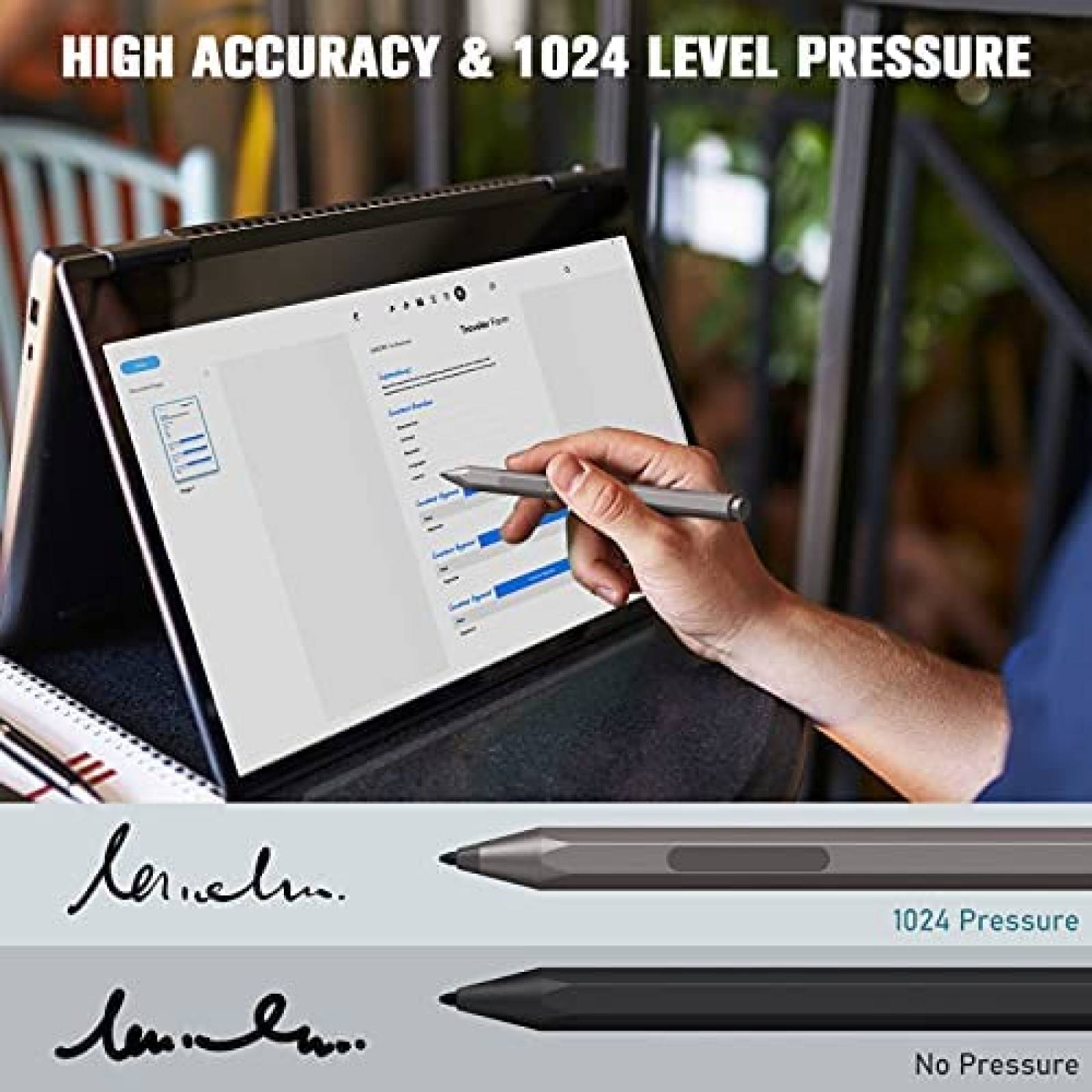 Pluma Digital CaseBot Microsoft Surface Compatible -Gris