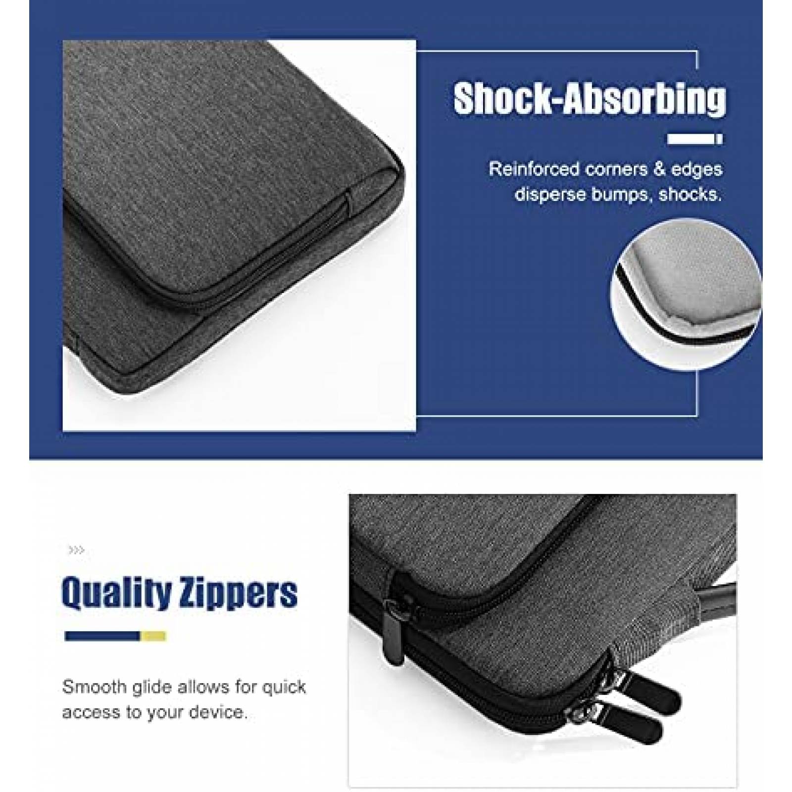 Estuche tablet MoKo tipo portafolio hasta 11" Poliester