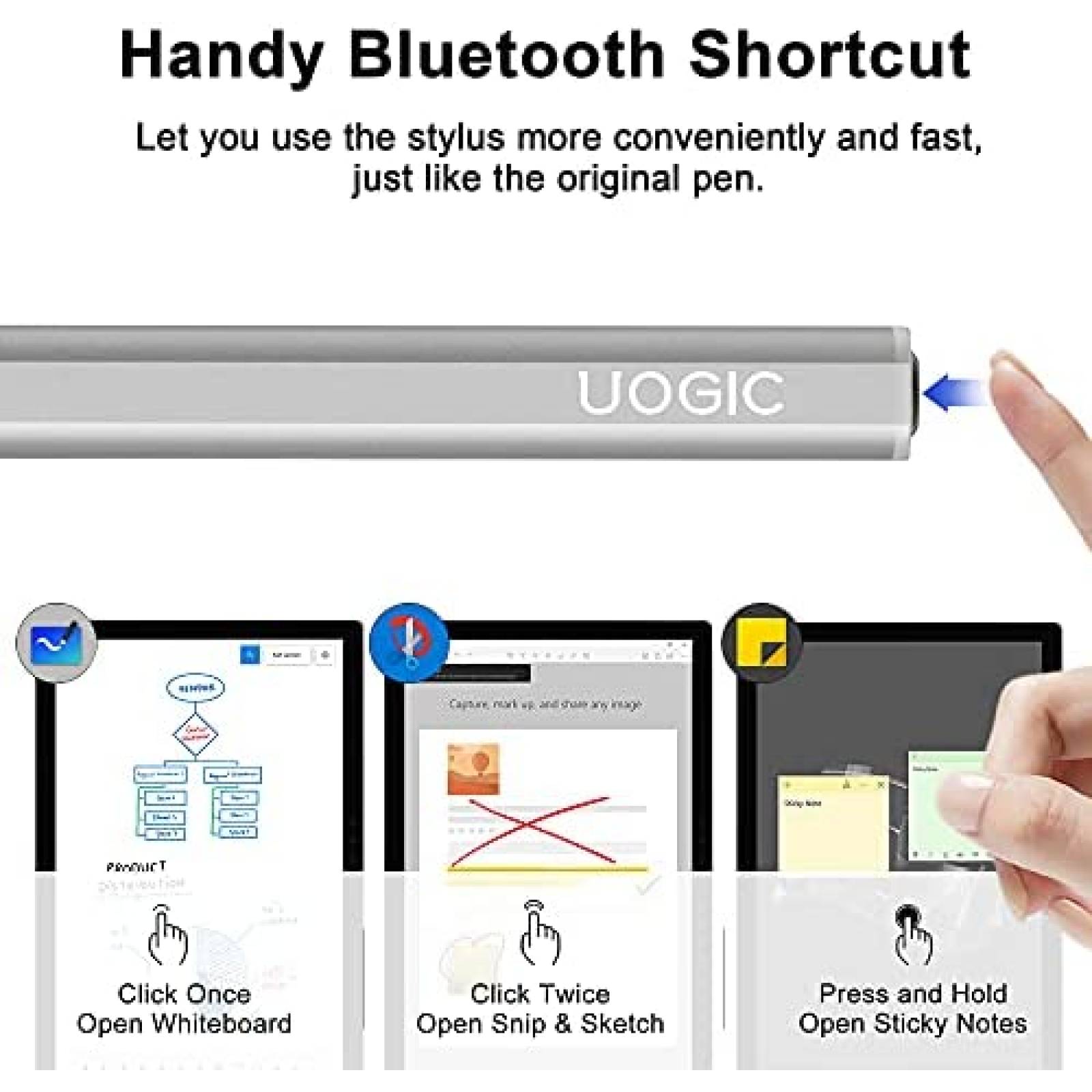 Pluma Digital UOGIC Surface Bluetooth Recargable -Gris