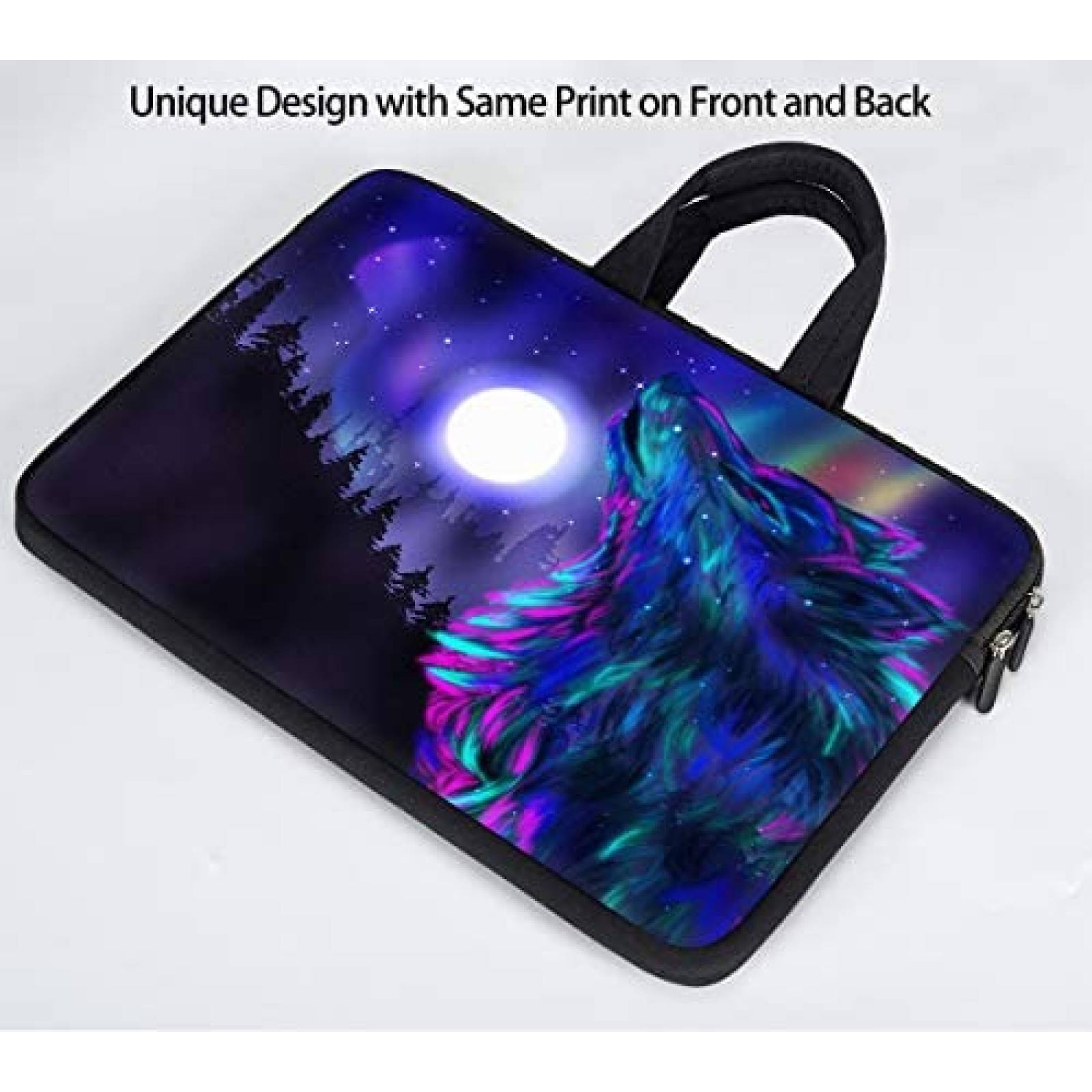 Mochila laptop DAMOMCO Lobo 14" Compatible de mano -Azul