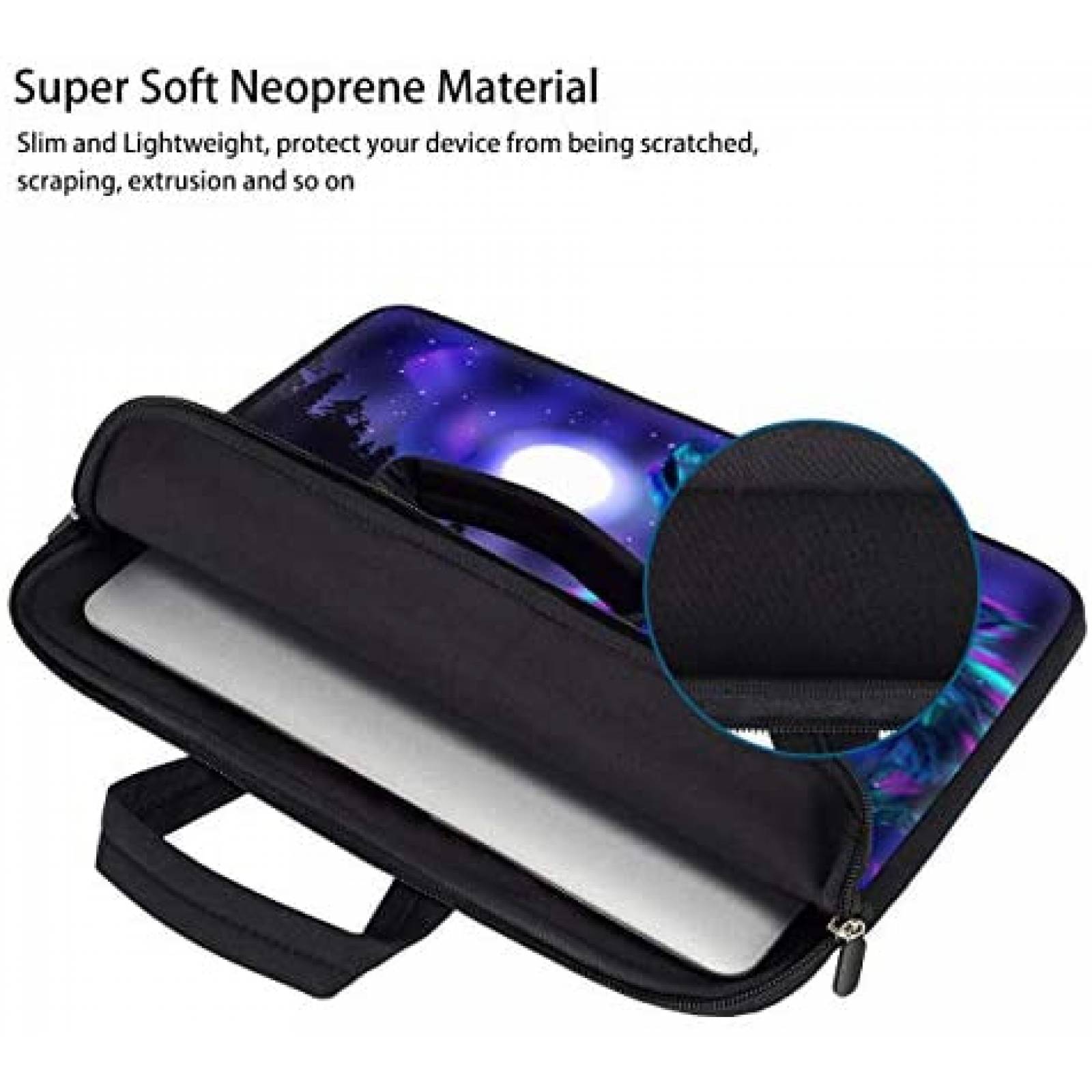 Mochila laptop DAMOMCO Lobo 14" Compatible de mano -Azul