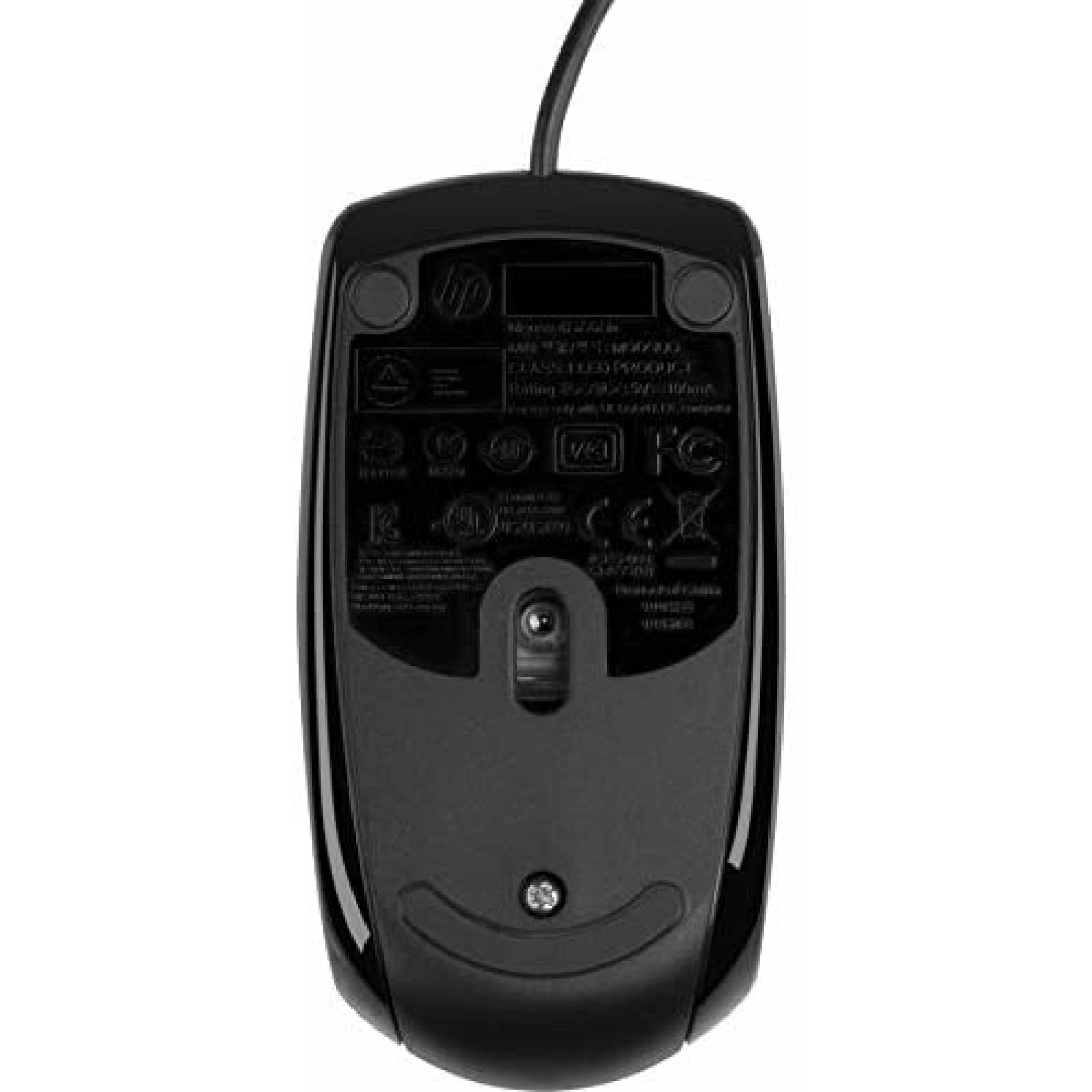 Mouse HP X500 Optico Con Cable USB 3 Botones -Negro