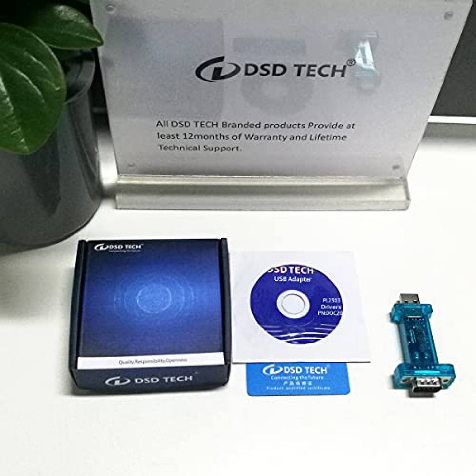 Adaptador DSD TECH SH-S10B USB a Serial RS232 DB9 -Azul