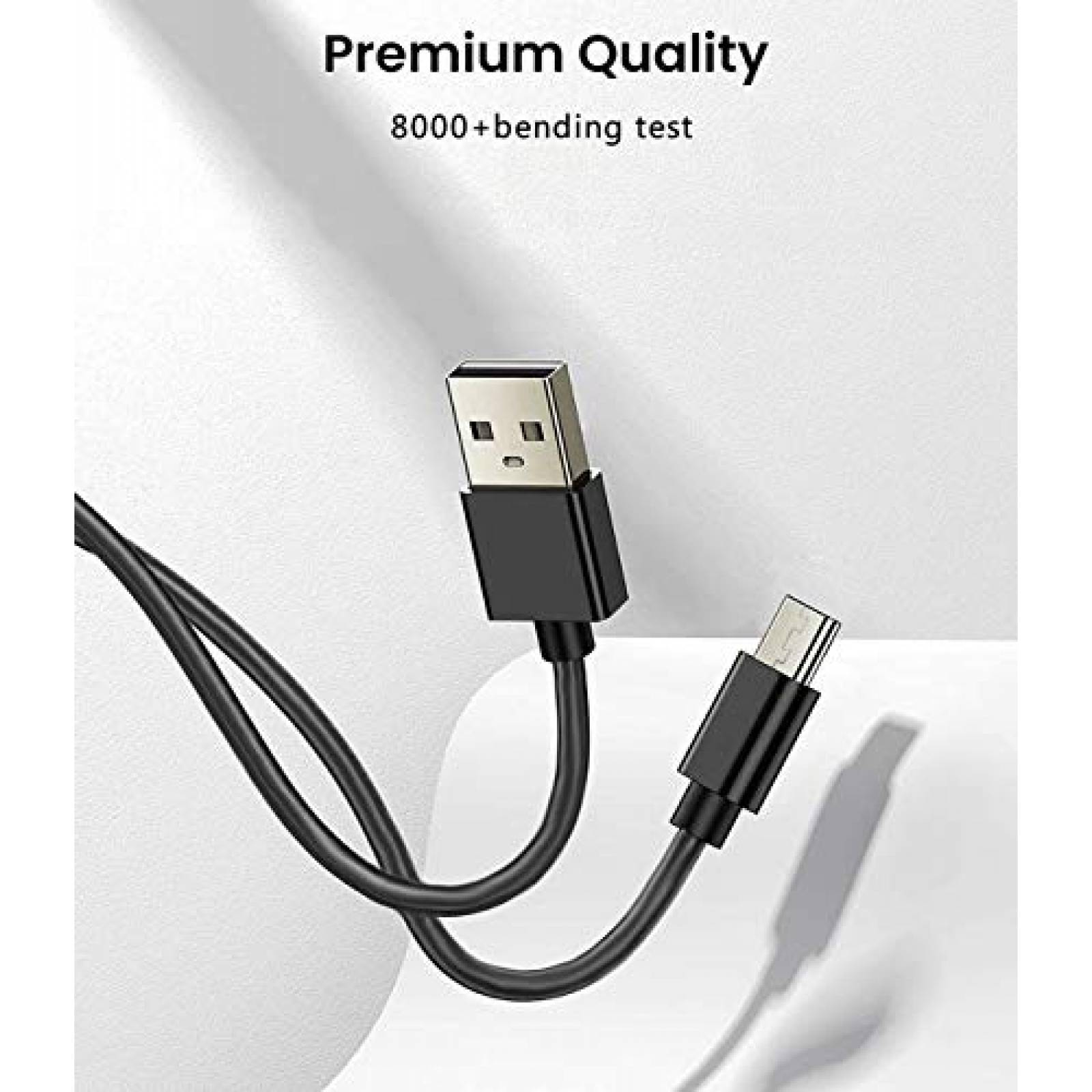 Cable Cargador ZZS Micro Type B Compatible USB -Negro