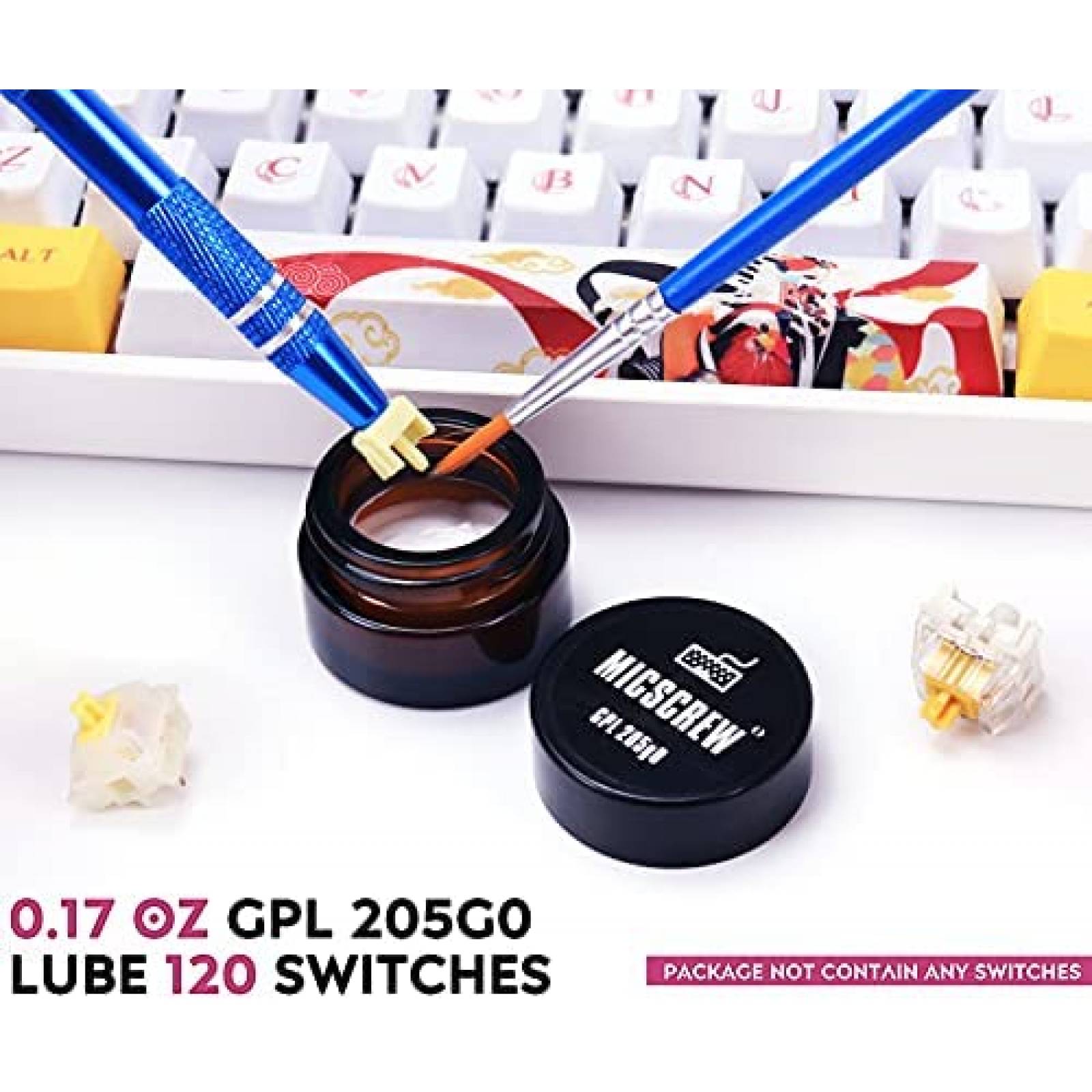 Kits de lubricante para teclado Byhoo 5 piezas -Azul