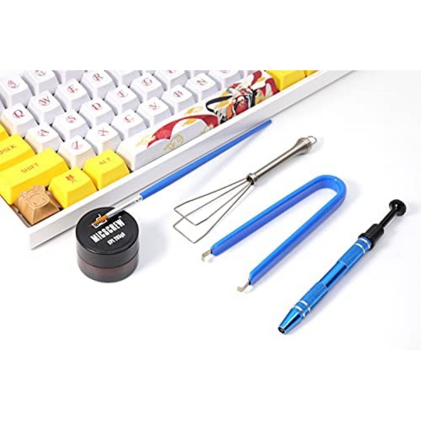 Kits de lubricante para teclado Byhoo 5 piezas -Azul