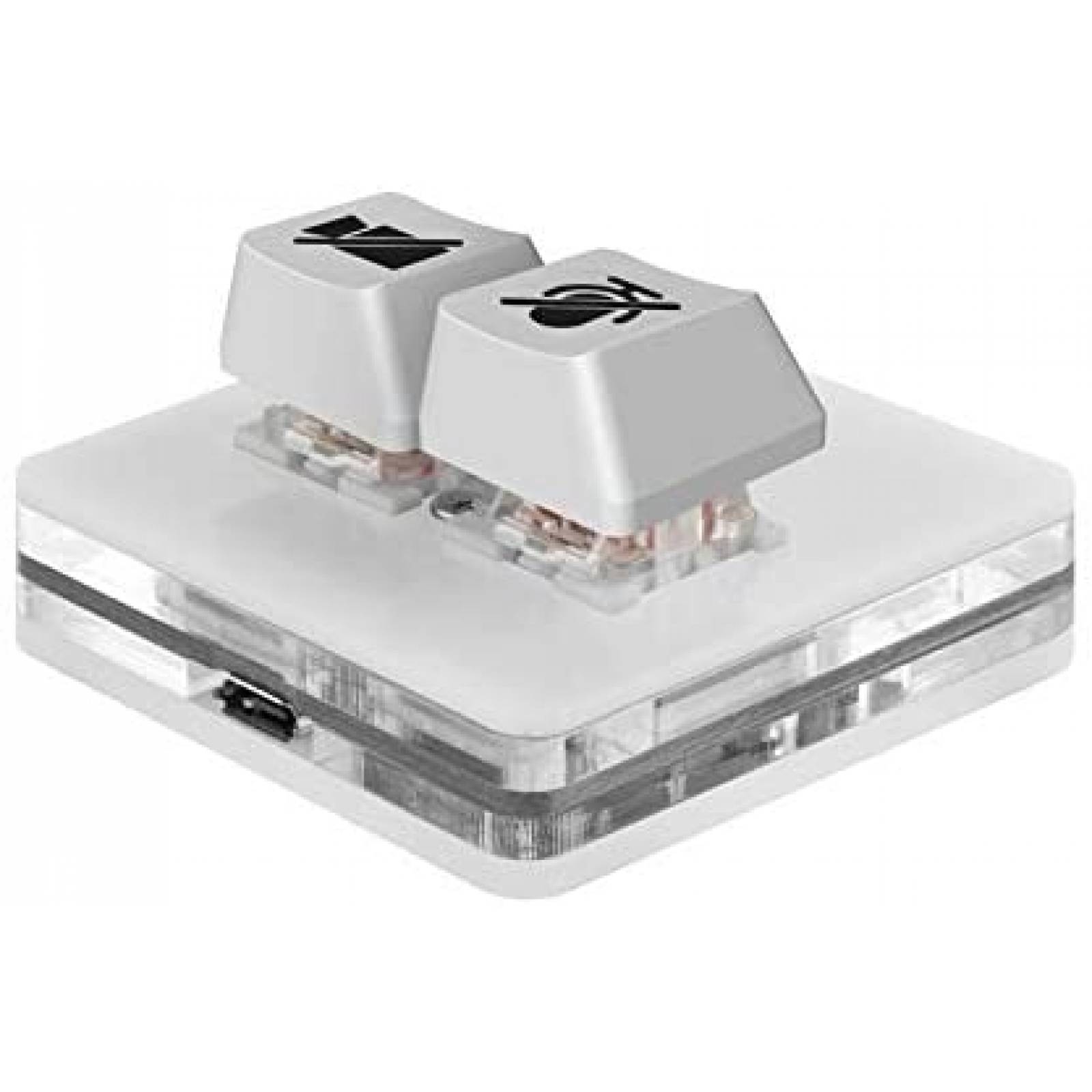 Teclas de Mute para Zoom Linkidea USB para MacOS -Blanco