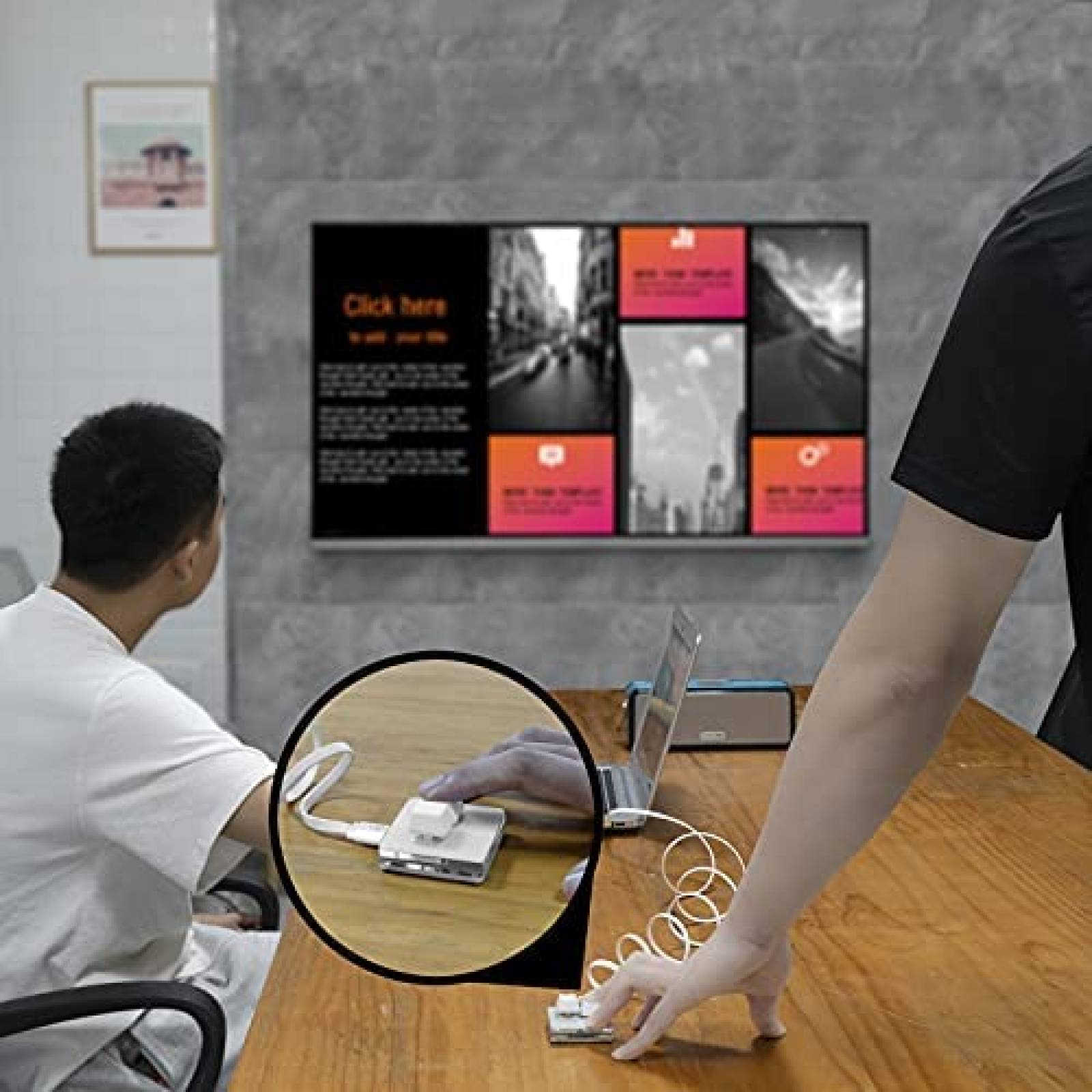 Teclas de Mute para Zoom Linkidea USB para MacOS -Blanco