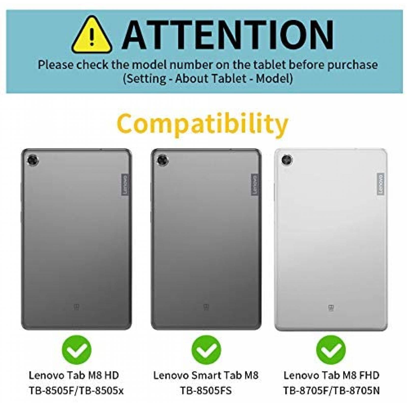 Funda EVASONICA para tablet Lenovo Tab M8 HD/Smart Tab M8