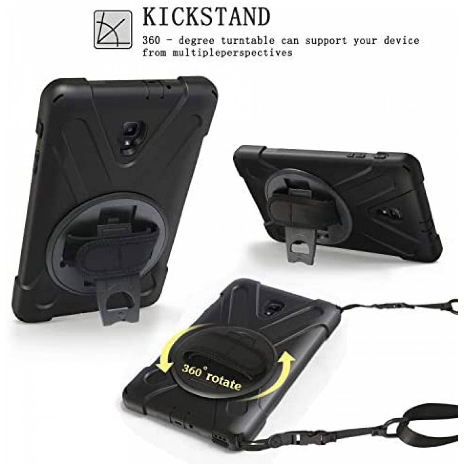 Funda Rigida BRAECN para Galaxy Tab A 8.0'' -Negro