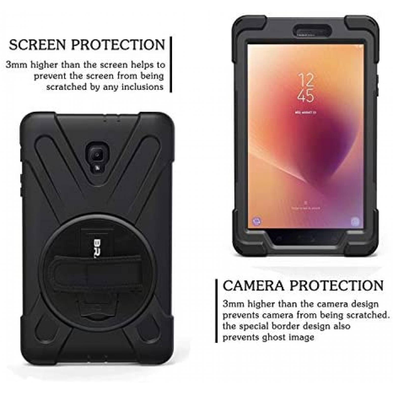 Funda Rigida BRAECN para Galaxy Tab A 8.0'' -Negro