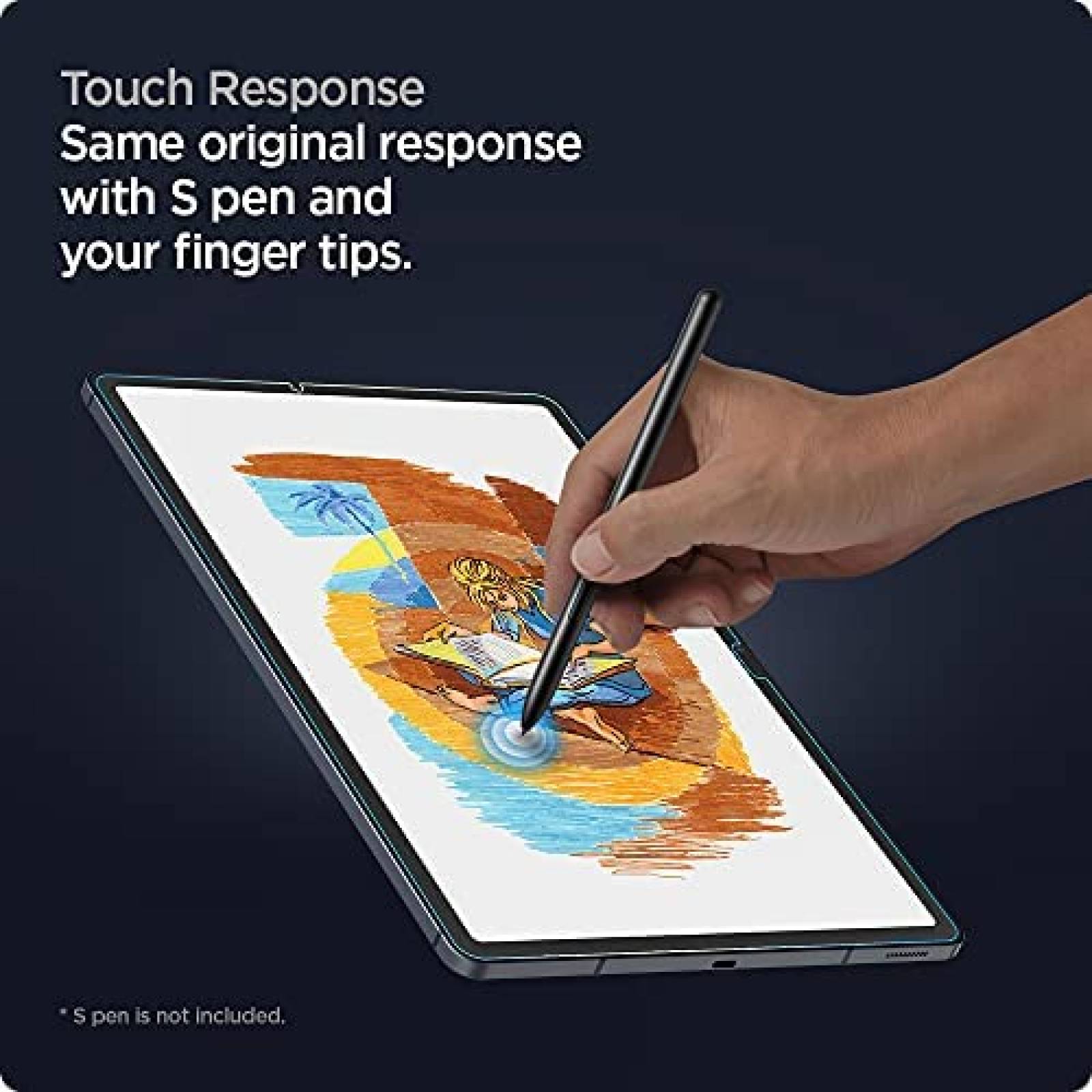 Protector de Pantalla Spigen Para Galaxy Tab S7 FE 5G