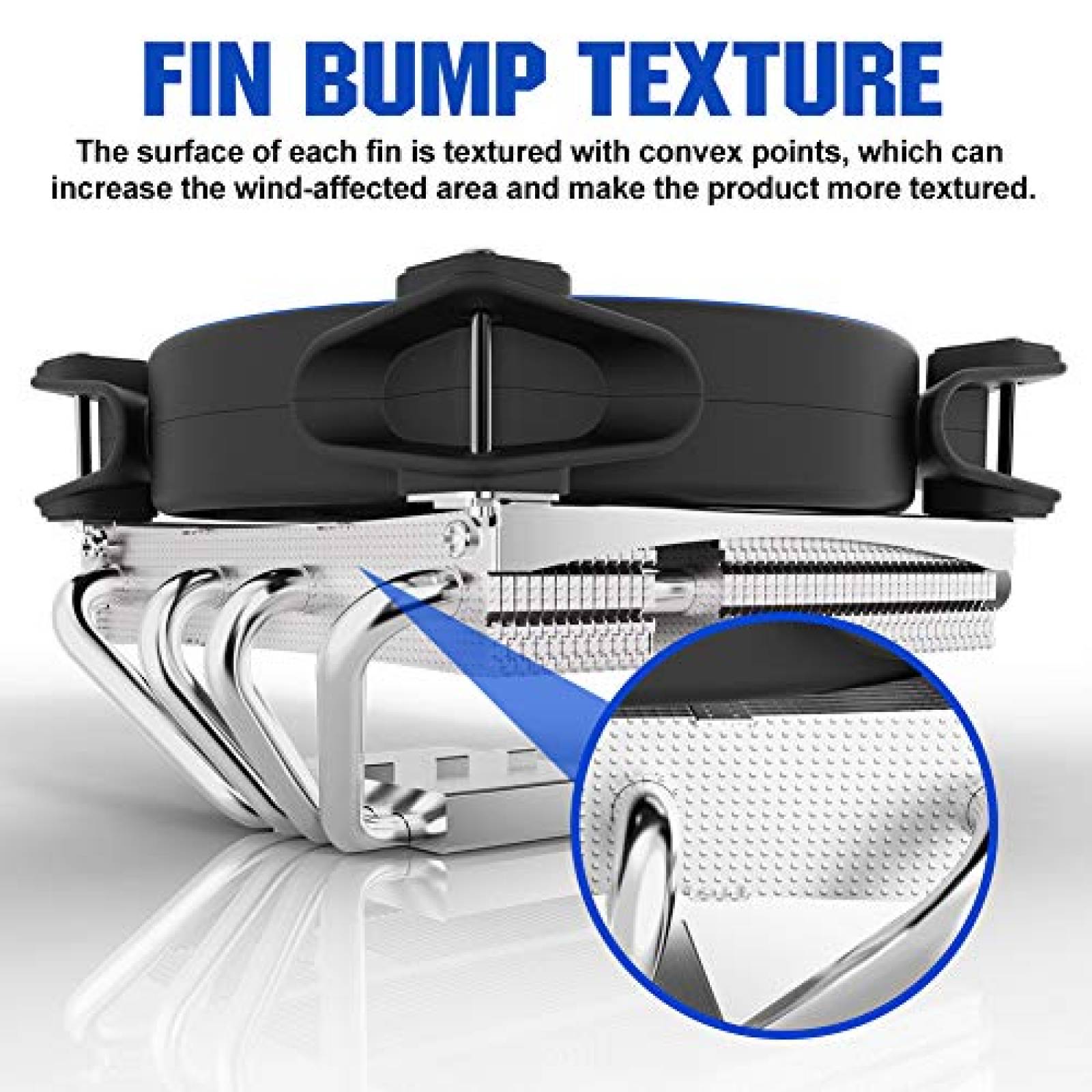 Enfriador de CPU PCCOOLER Gl-46U LED de 120 mm -Negro