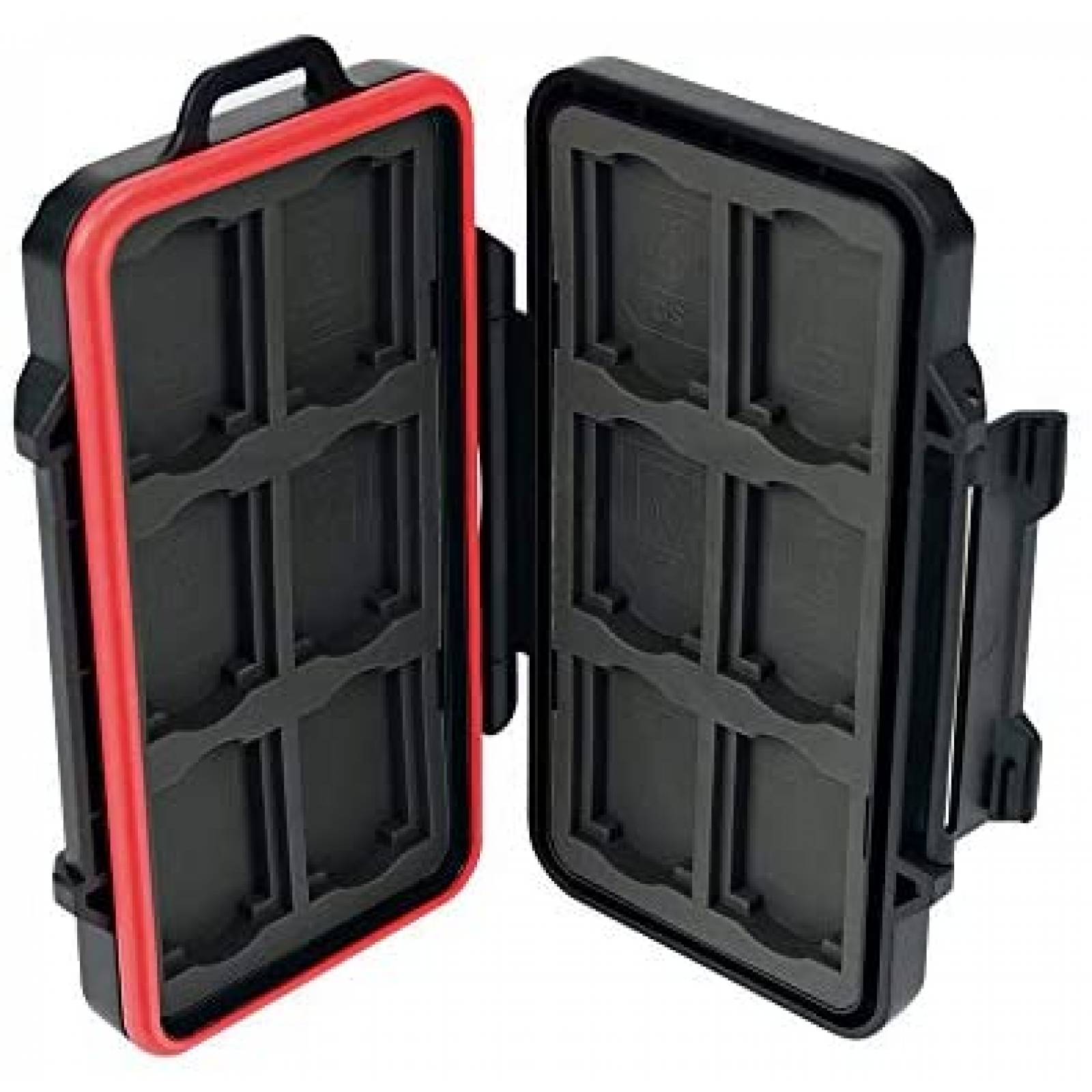 Estuche Tarjetas SD PROfezzion Impermeable Rigido -Negro