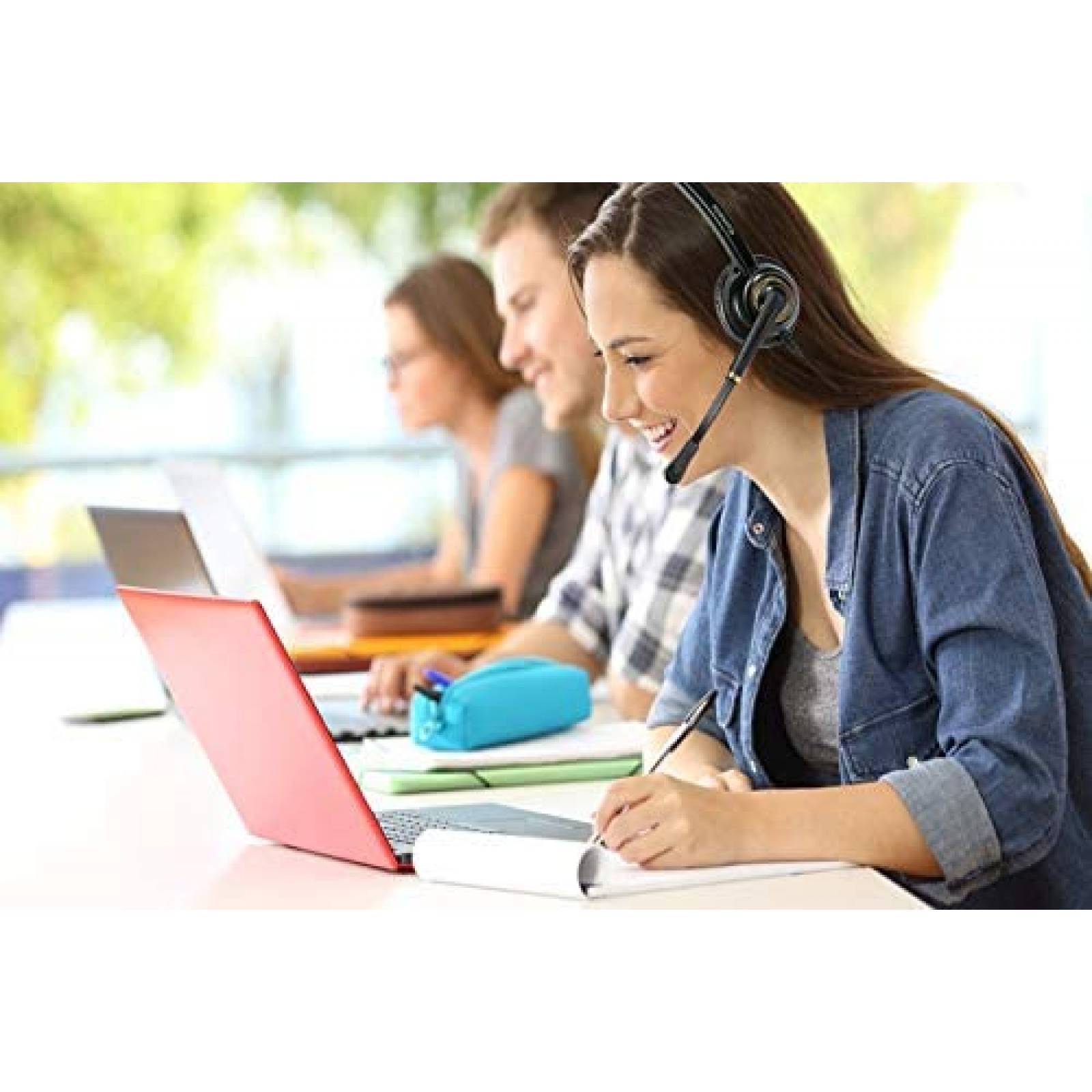 Auriculares KEMEILE USB para celular con microfono -Negro