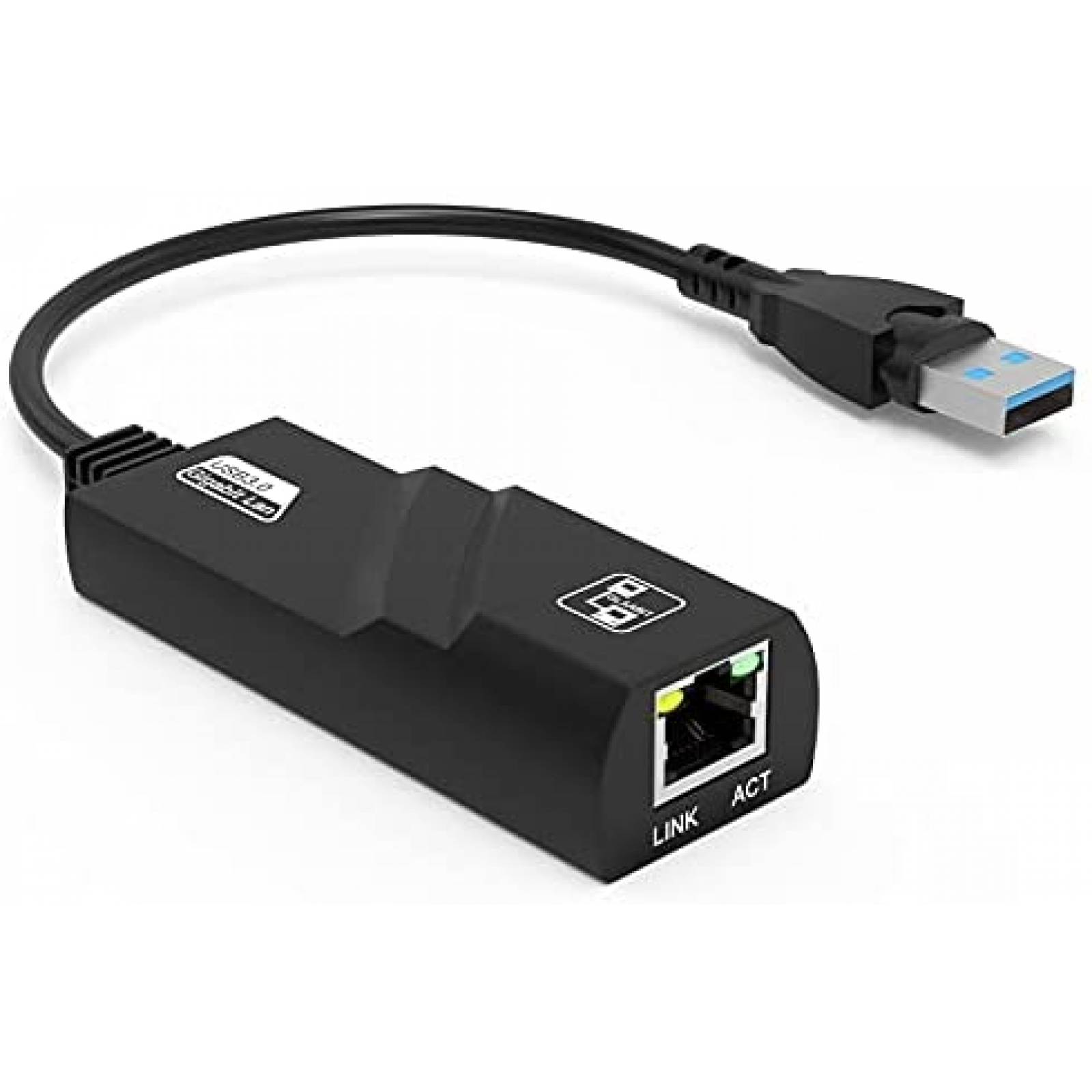 Cable Adaptador Yizhet USB 3.0 a RJ45 de 5Gbps -Negro