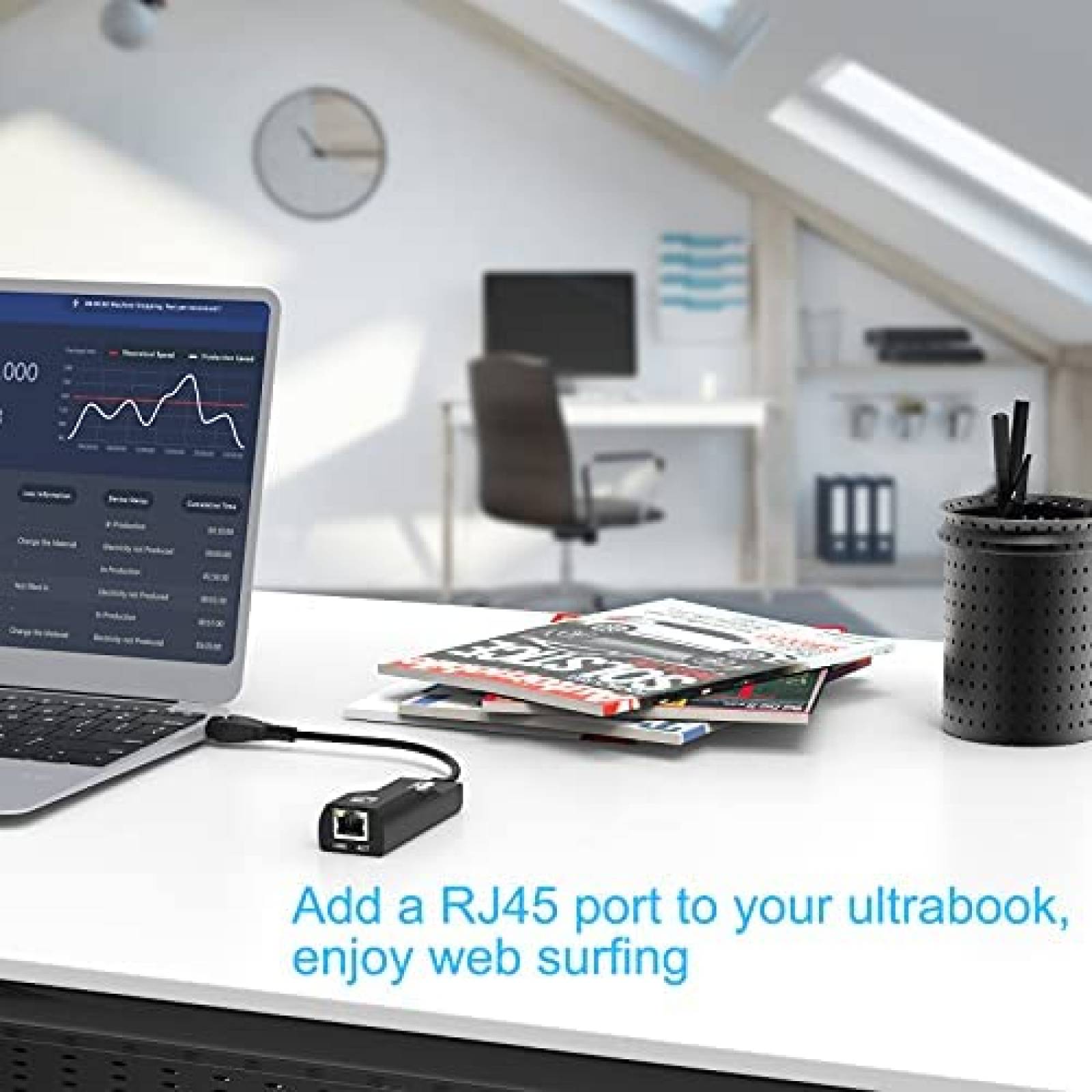 Cable Adaptador Yizhet USB 3.0 a RJ45 de 5Gbps -Negro