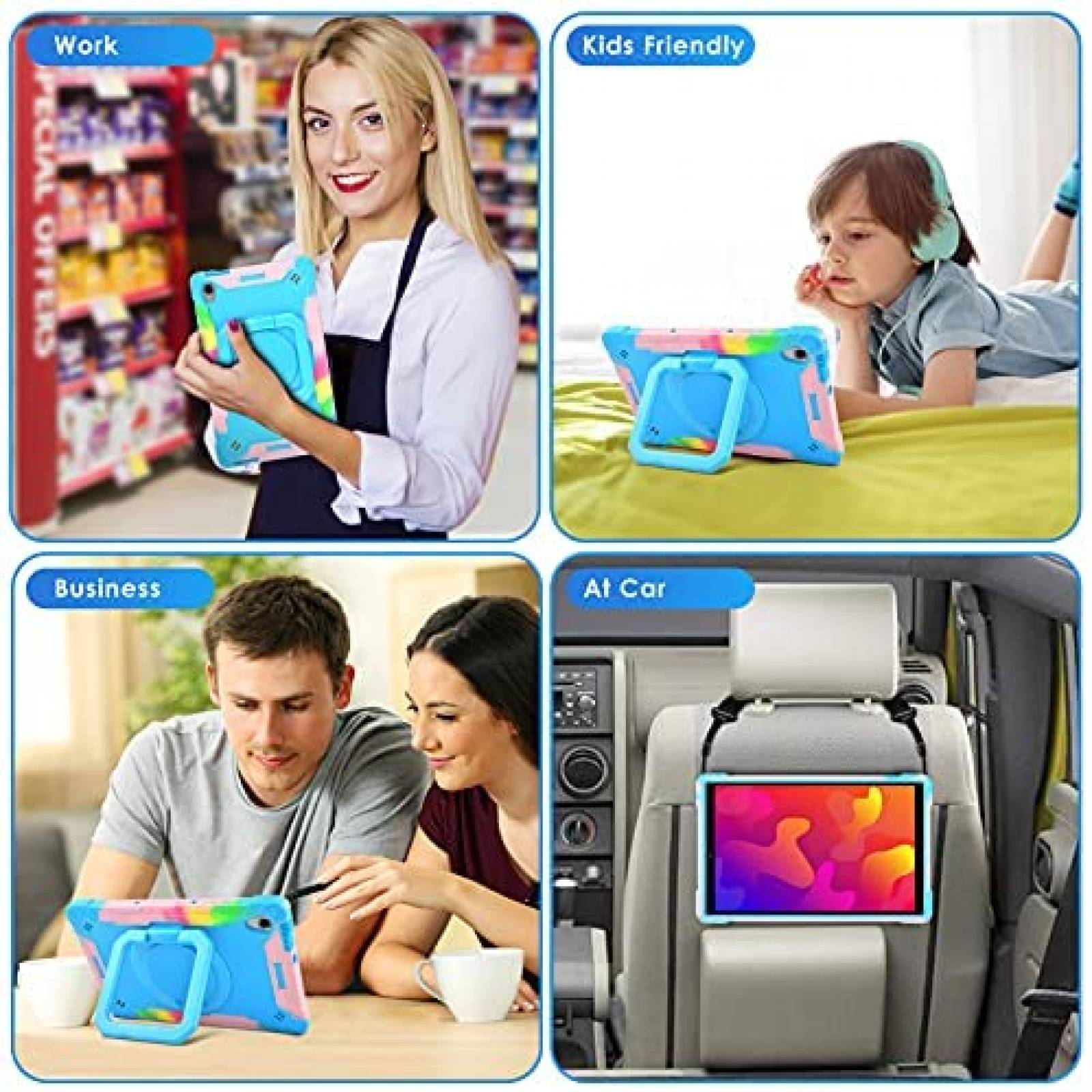 Carcaza tablet DETUOSI Lenovo Tab M10 10.1" Compatible -Azul