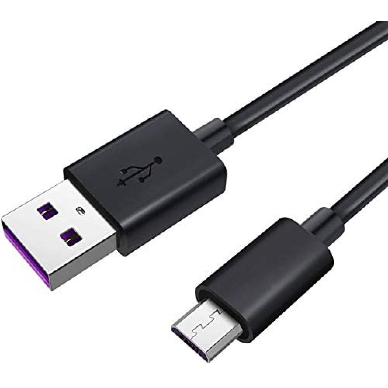Cable cargador con entrada tipo micro usb ZZS 5ft -Negro