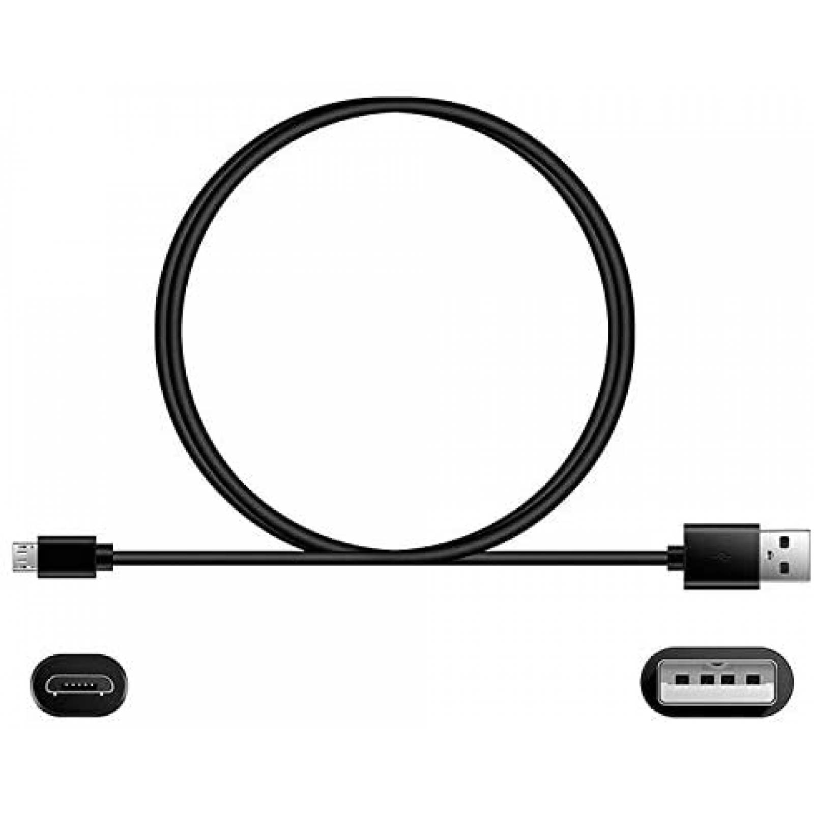 Cable cargador con entrada tipo micro usb ZZS 5ft -Negro