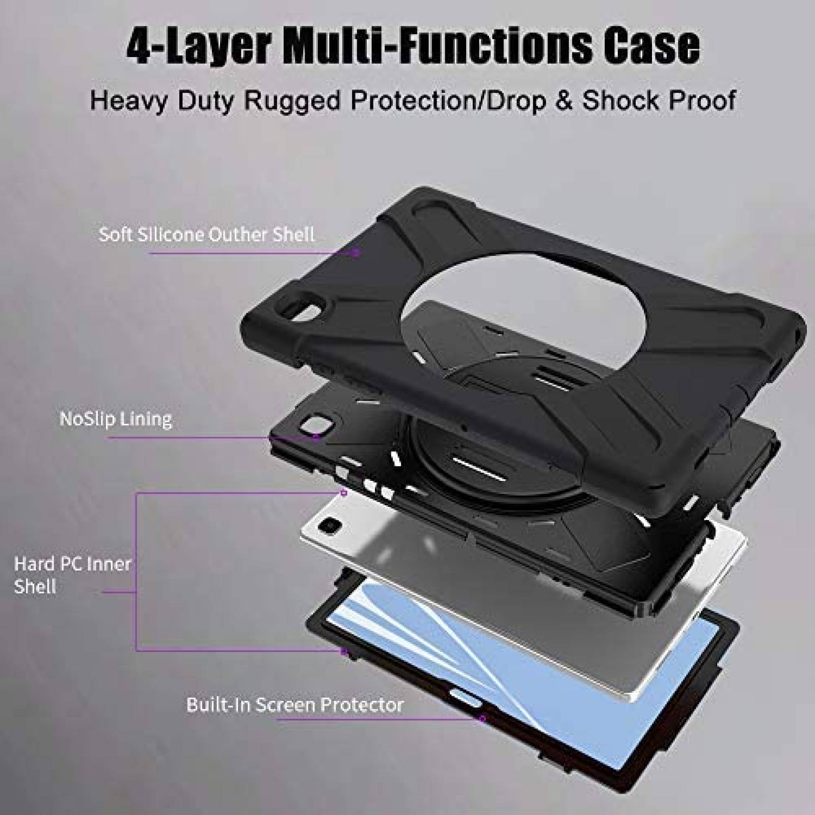 Funda para tableta ZenRich para Samsung Galaxy Tab A7 10.4"