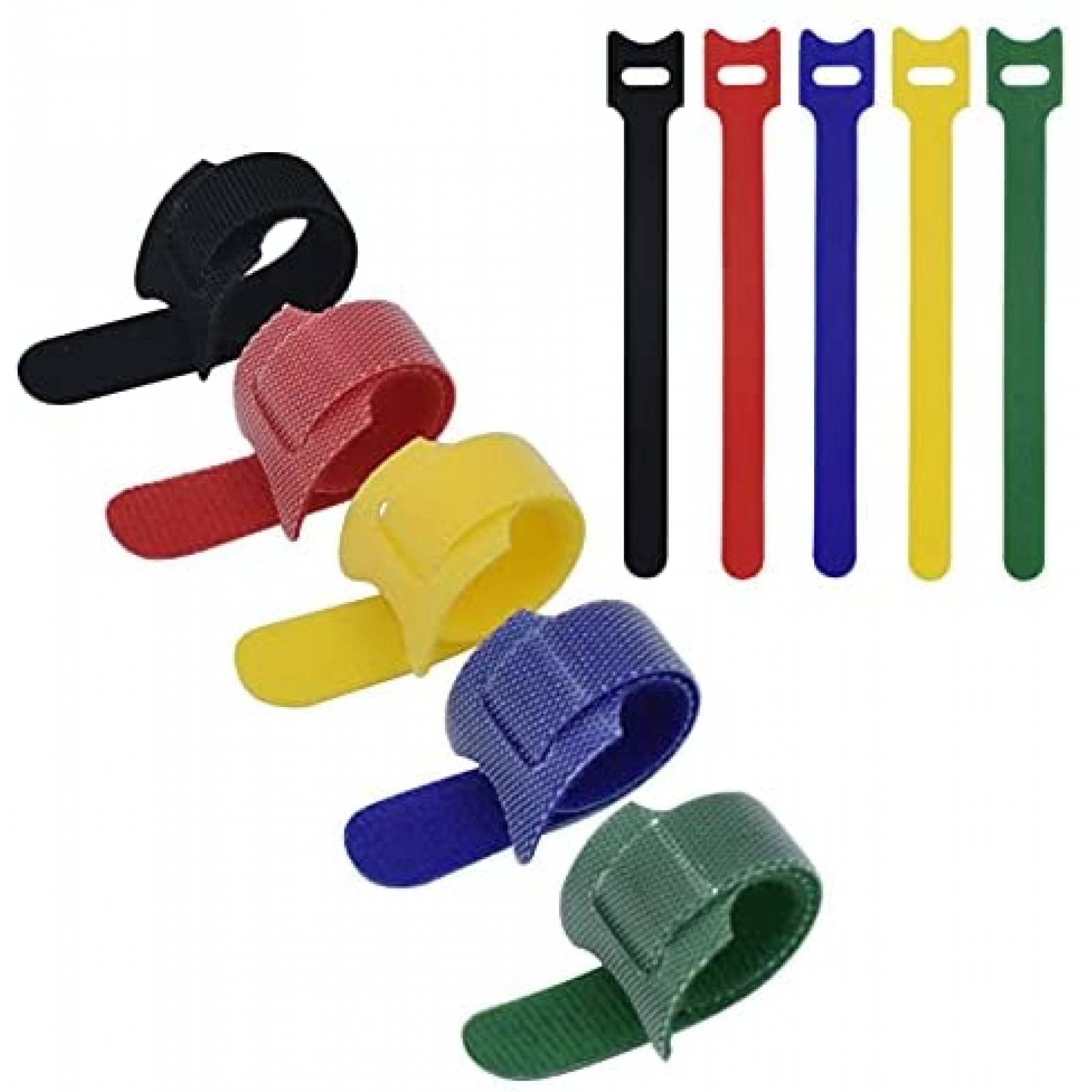 Tiras Organizadoras Cables AOKLANT Microfibra Electronico