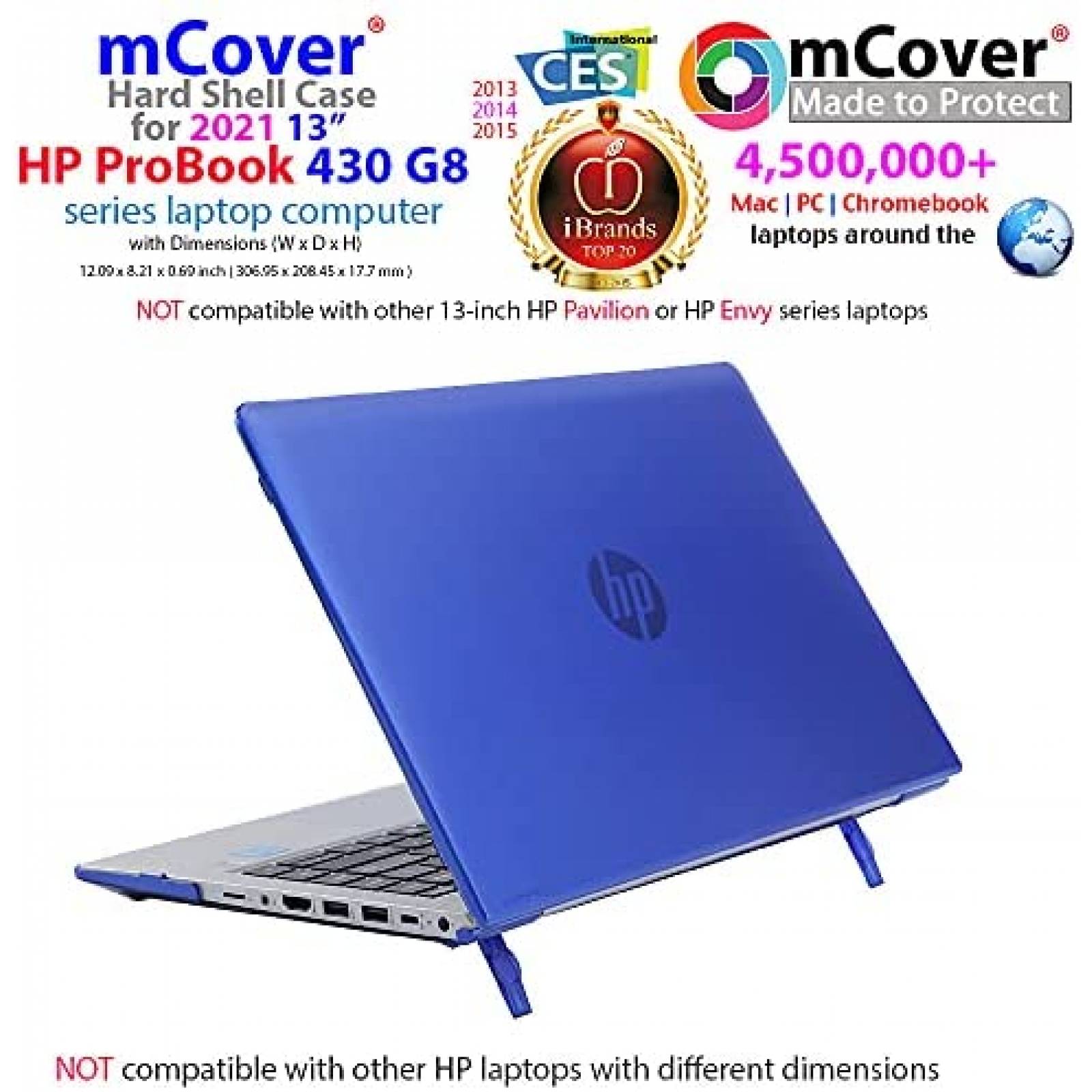 Funda mCover para HP ProBook 430 G8 13" rigida -Naranja