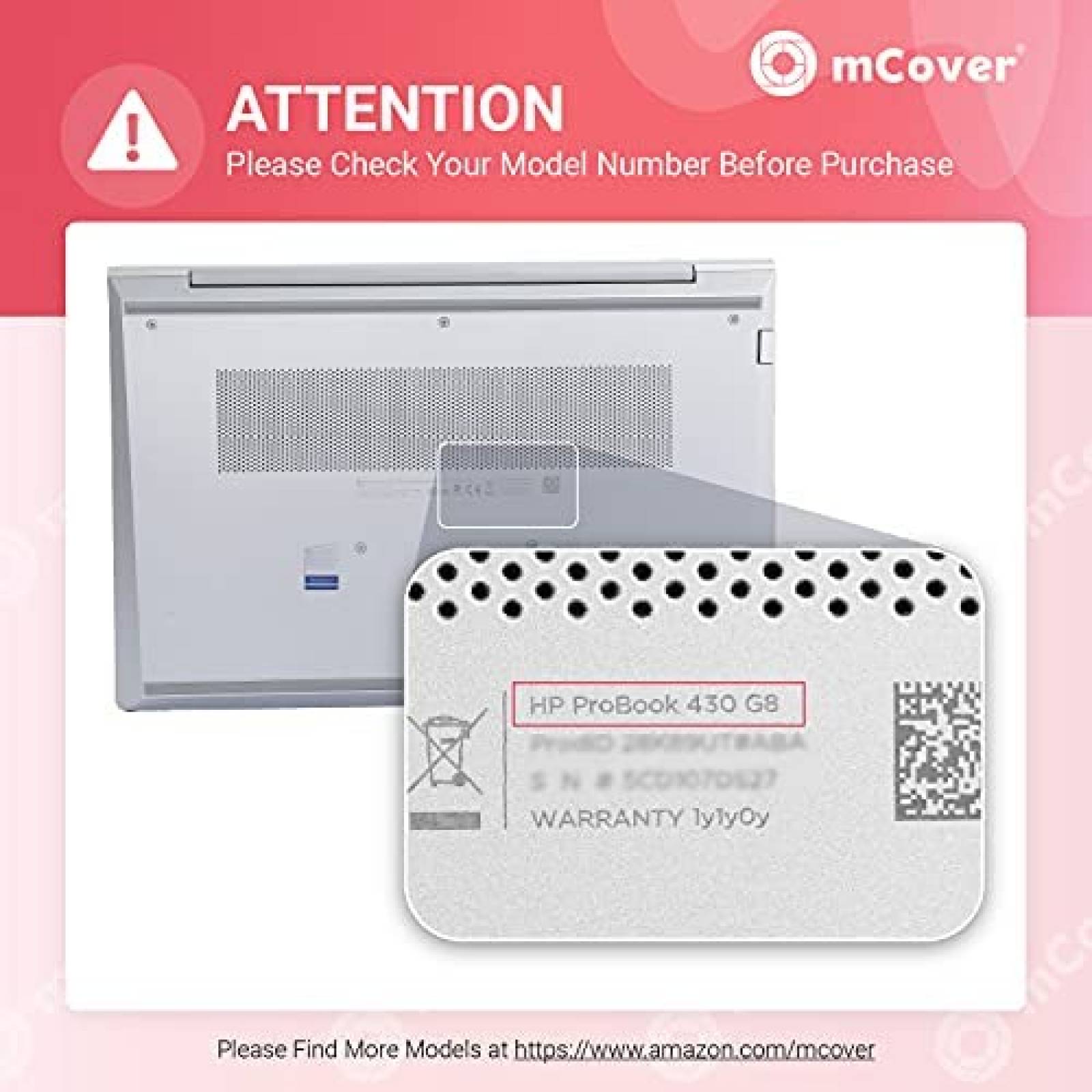 Funda mCover para HP ProBook 430 G8 13" rigida -Naranja