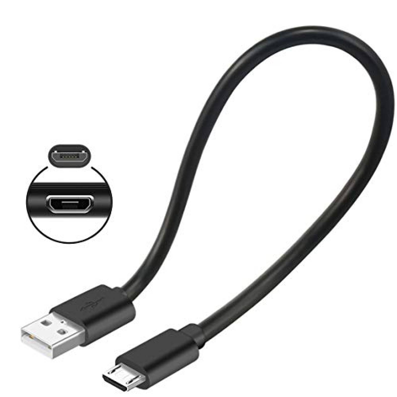 Cable entrada USB A a micro USB SCOVEE 8" 0.48 gbps -Negro
