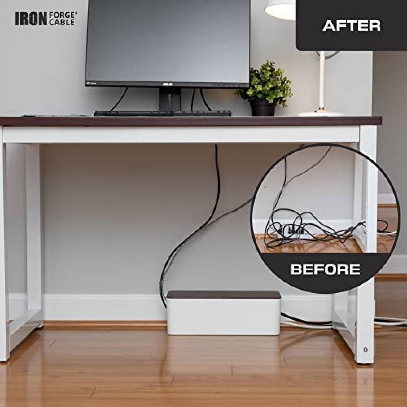 Cajas para Organizar Cables Iron Forge Cable Store 3pzas