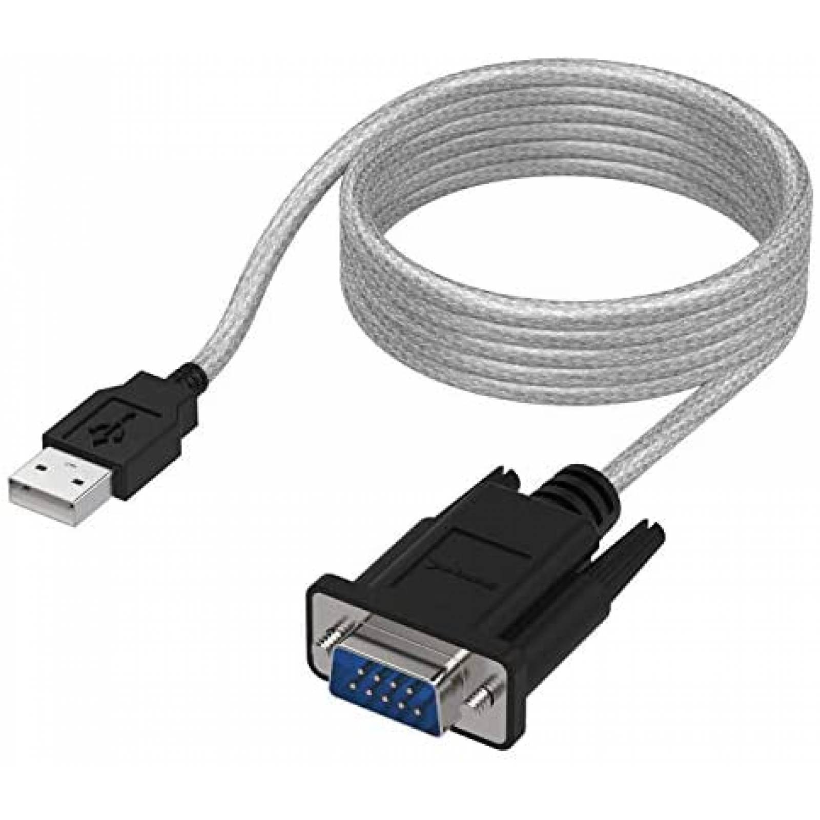 Cable USB SABRENT USB a RS-232 DB9 9 Pin 6 Pies -Gris