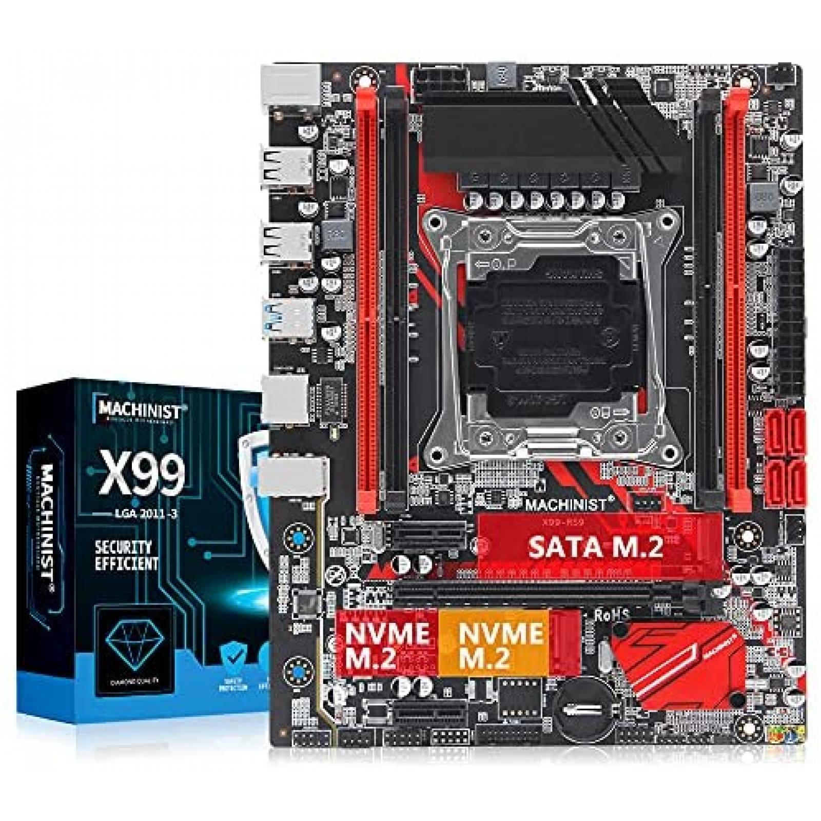 Motherboard MACHINIST X99 LGA 2011-3 ranura dual M.2 NVME