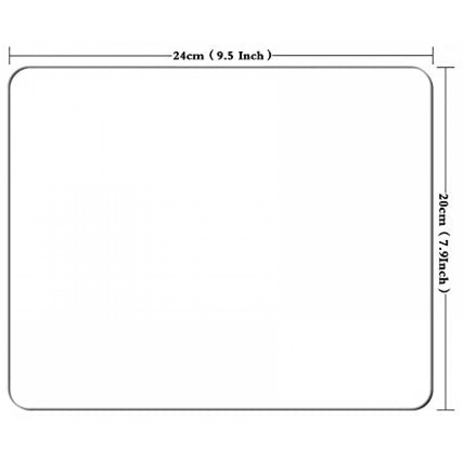 Mouse Pad PROEVER 9.50" x 7.90" x 0.1" Buho En oleo -Rojo