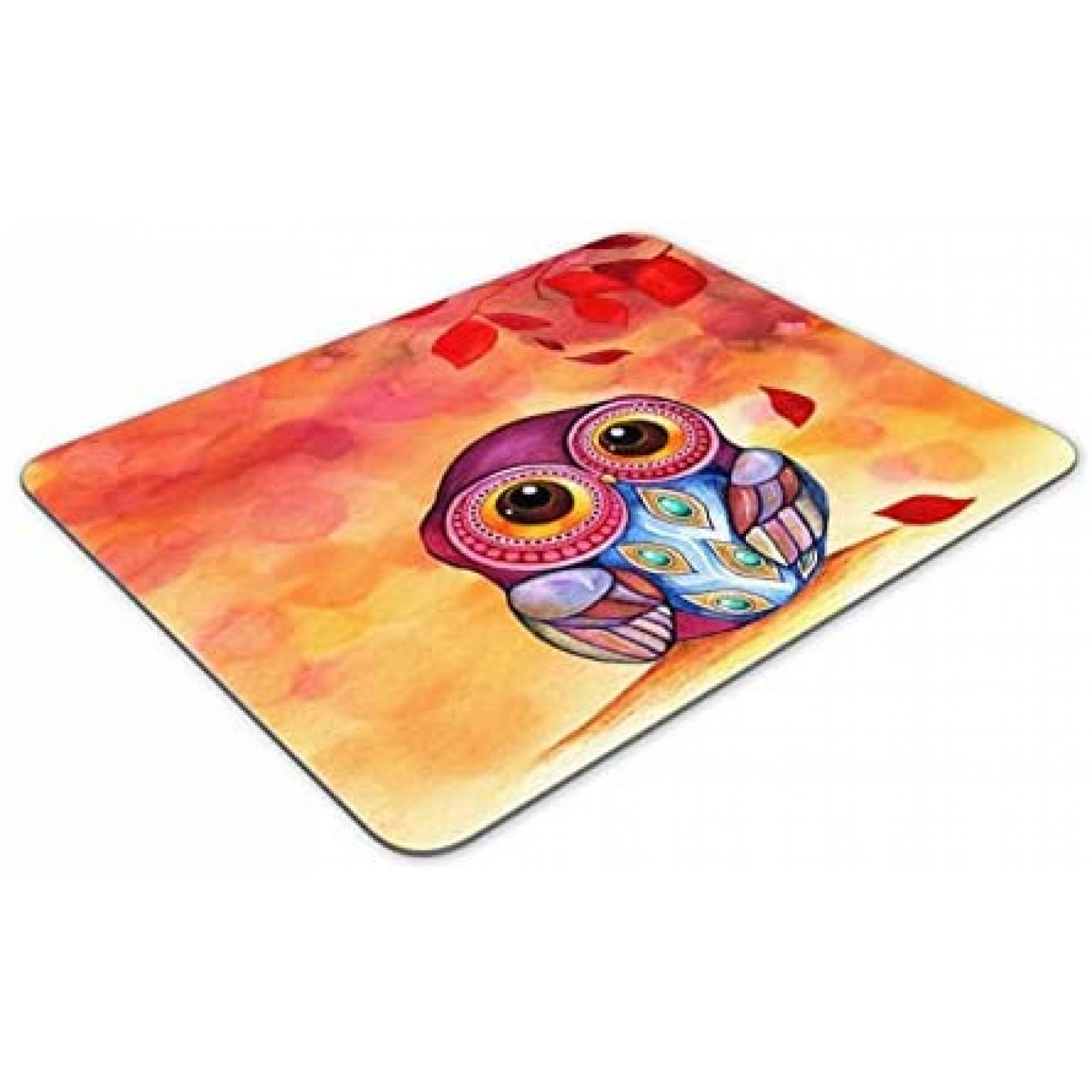 Mouse Pad PROEVER 9.50" x 7.90" x 0.1" Buho En oleo -Rojo