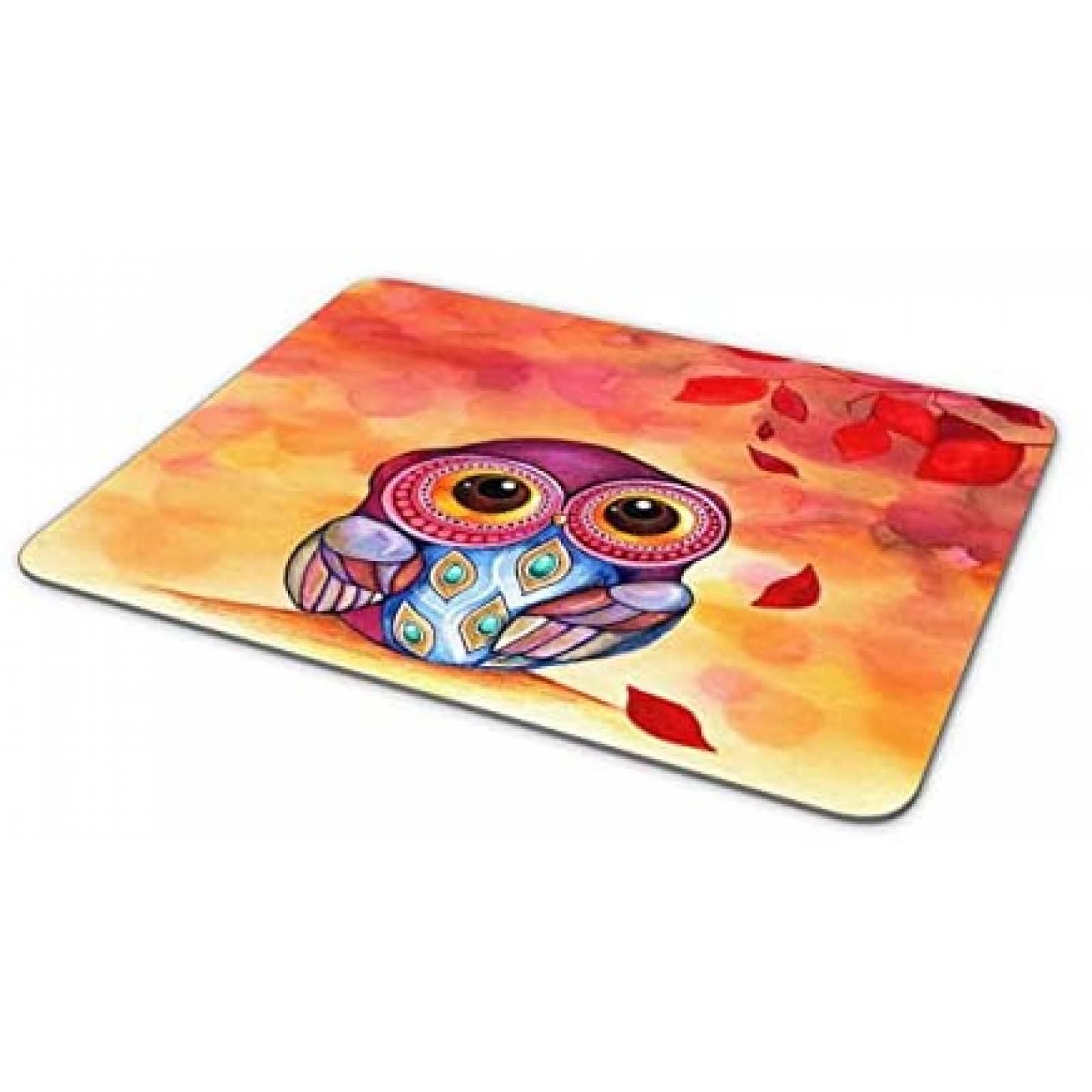 Mouse Pad PROEVER 9.50" x 7.90" x 0.1" Buho En oleo -Rojo