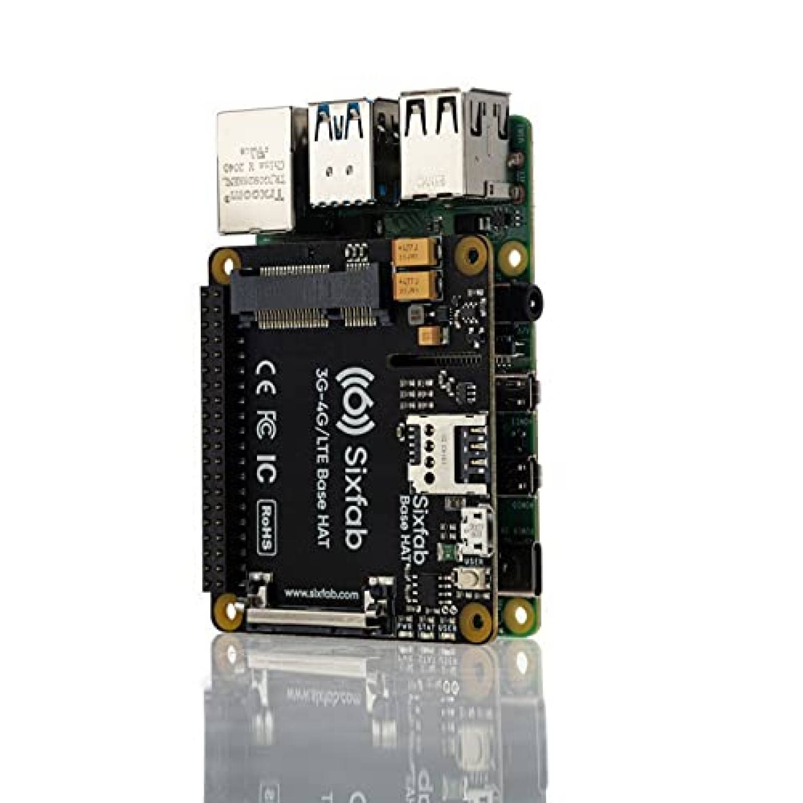 Kit de modem celular Sixfab Raspberry Pi 4G/LTE Hardware