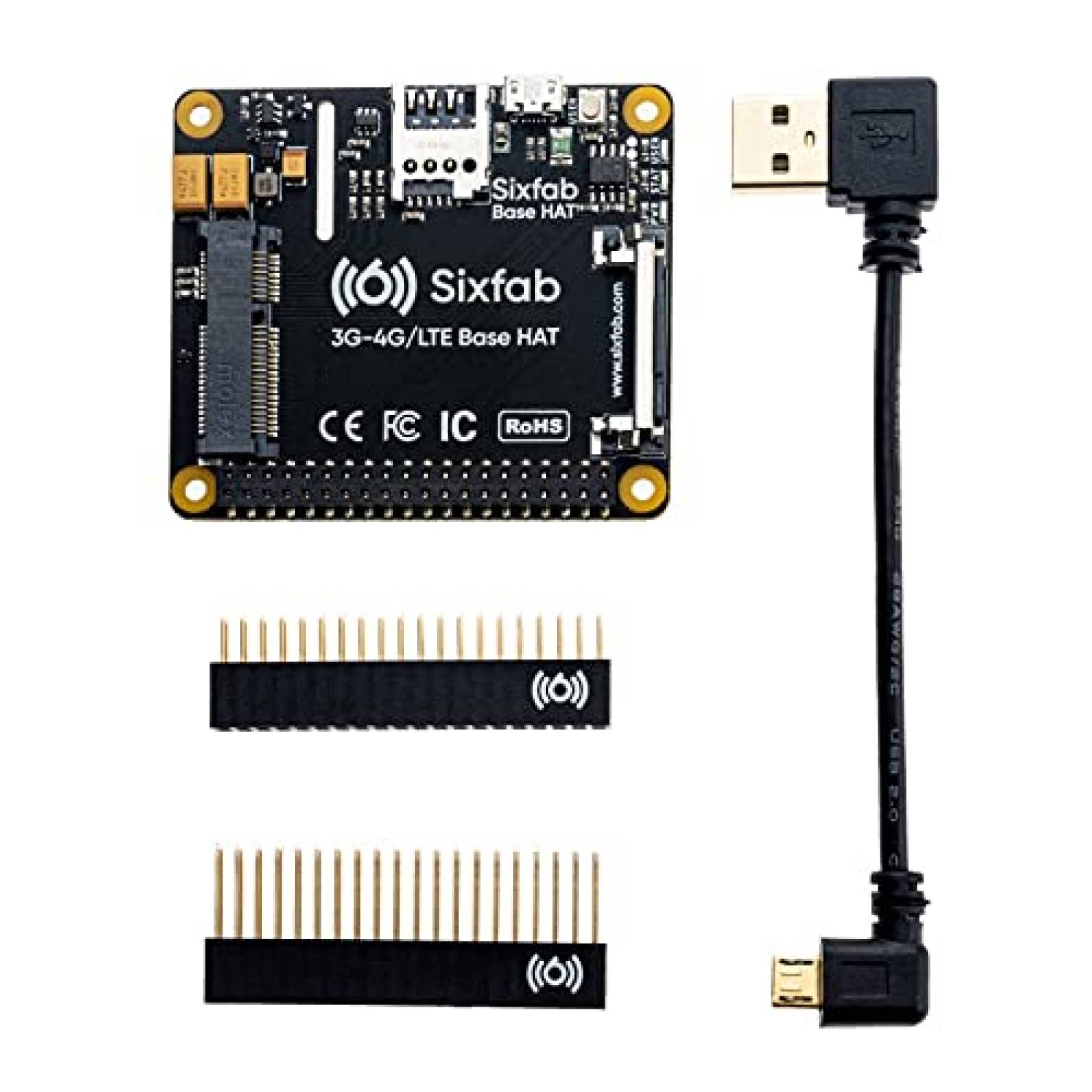 Kit de modem celular Sixfab Raspberry Pi 4G/LTE Hardware