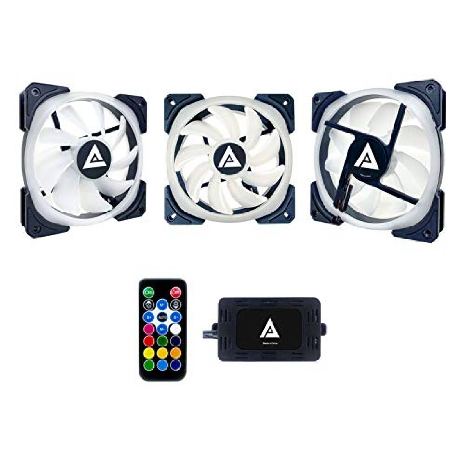 Ventilador Apevia LP314L-RGB 140mm LED Gaming -Negro