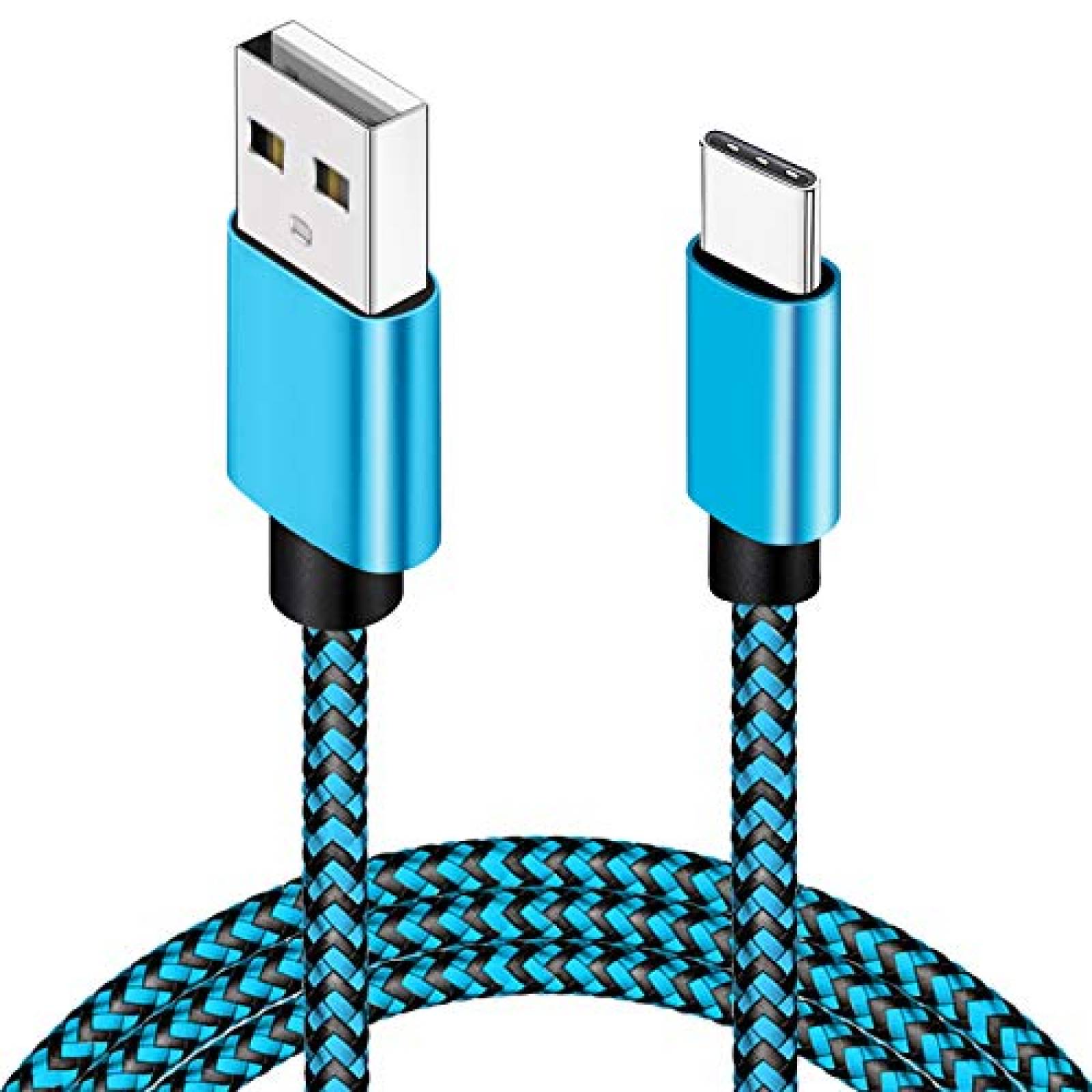 Cable con entrada tipo USB C DEEGO 15ft -Negro/azul