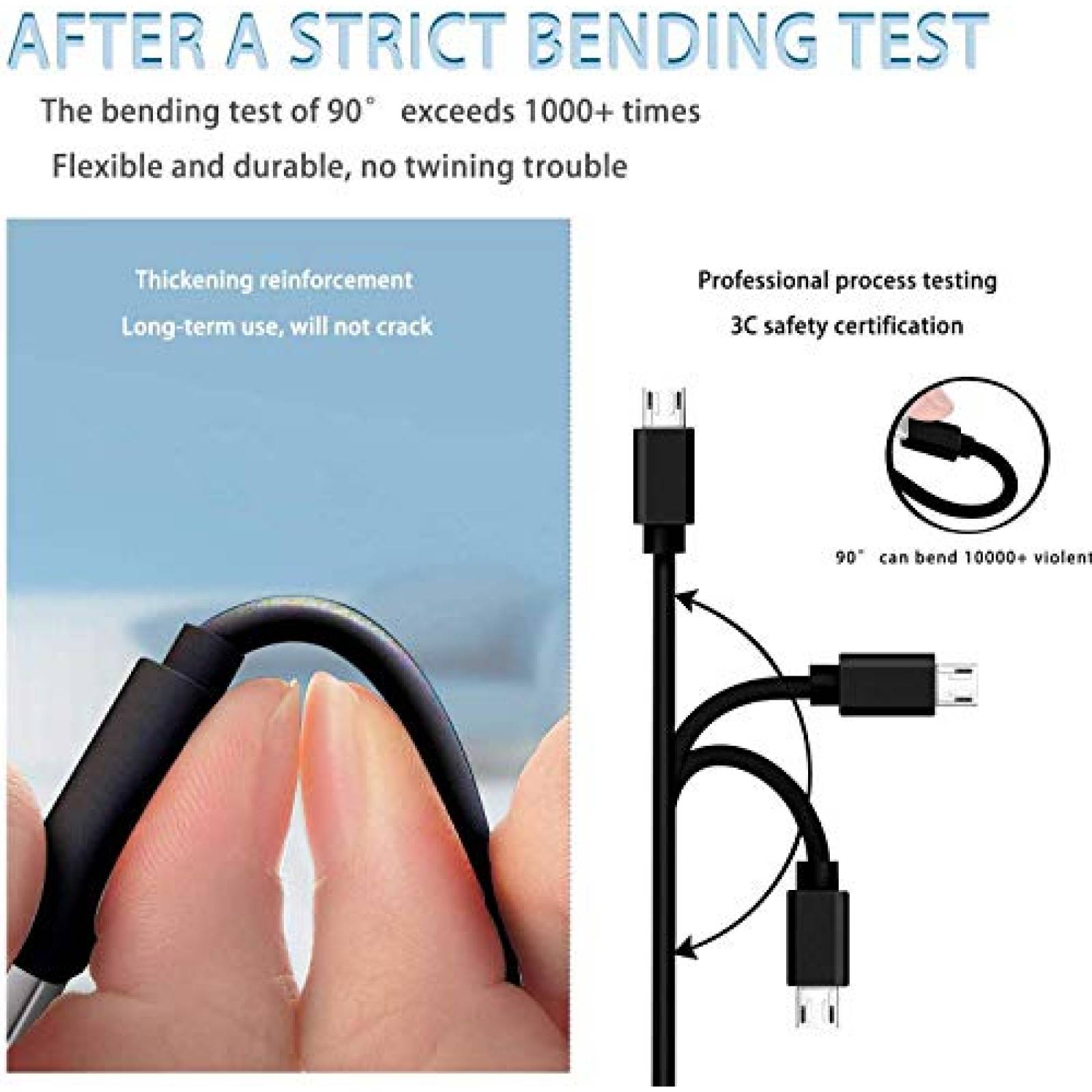 Cable WPAICHENG Cargador Compatible Con Cowin E7 -Negro