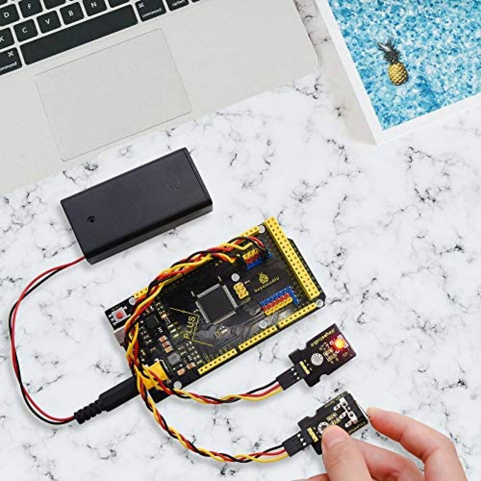 Tabla Arduino KEYESTUDIO Mega Plus Tipo C 1.5A MCU -Negro