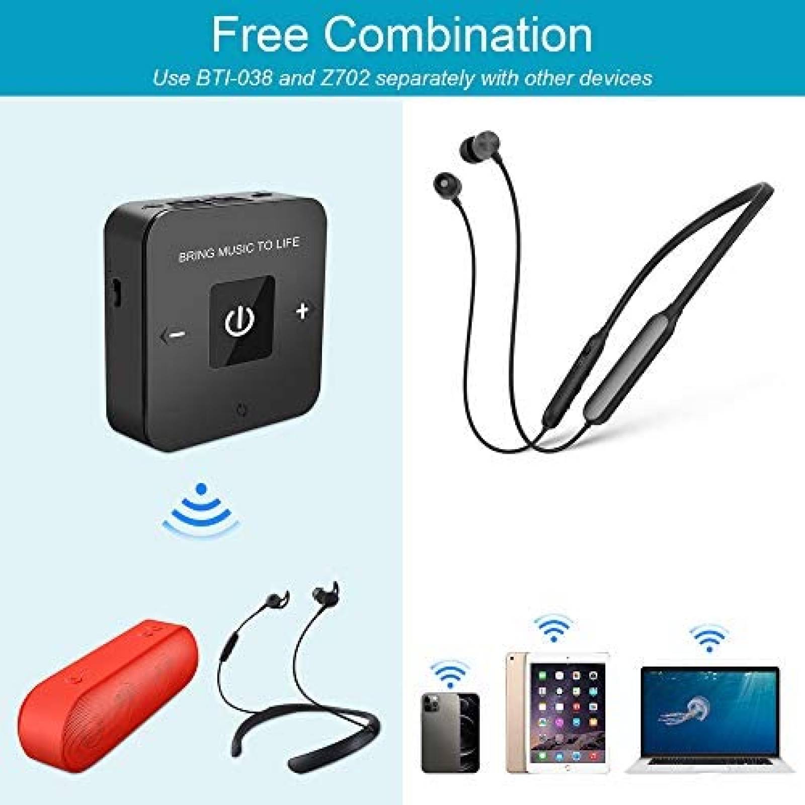 Audifonos Inalambricos Golvery para TV Bluetooth -Gris