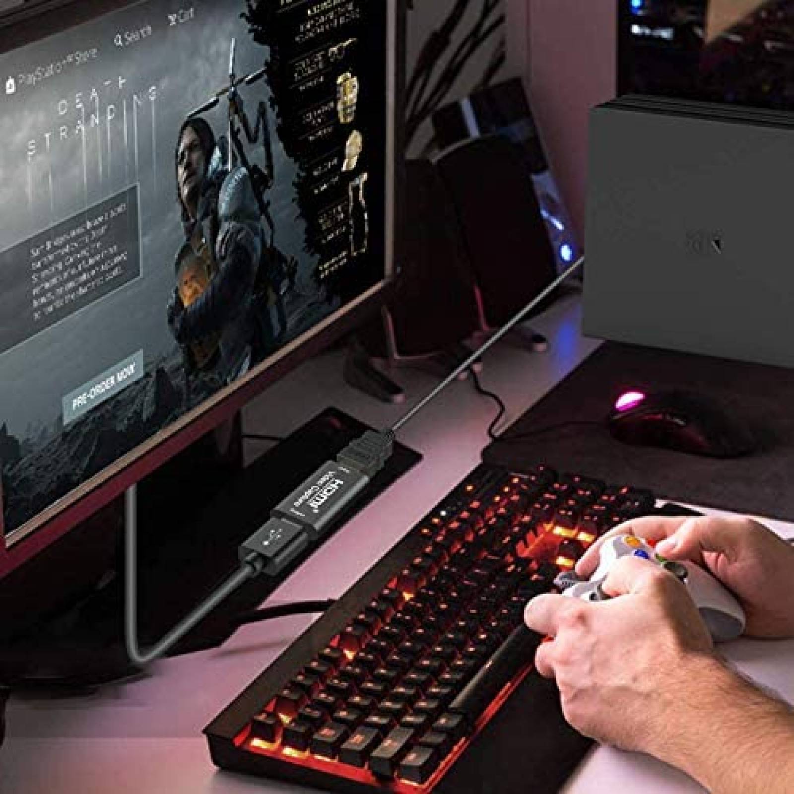 Capturadora de Video NXLFH RAM 4G HDMI a USB 2.0 -Negro