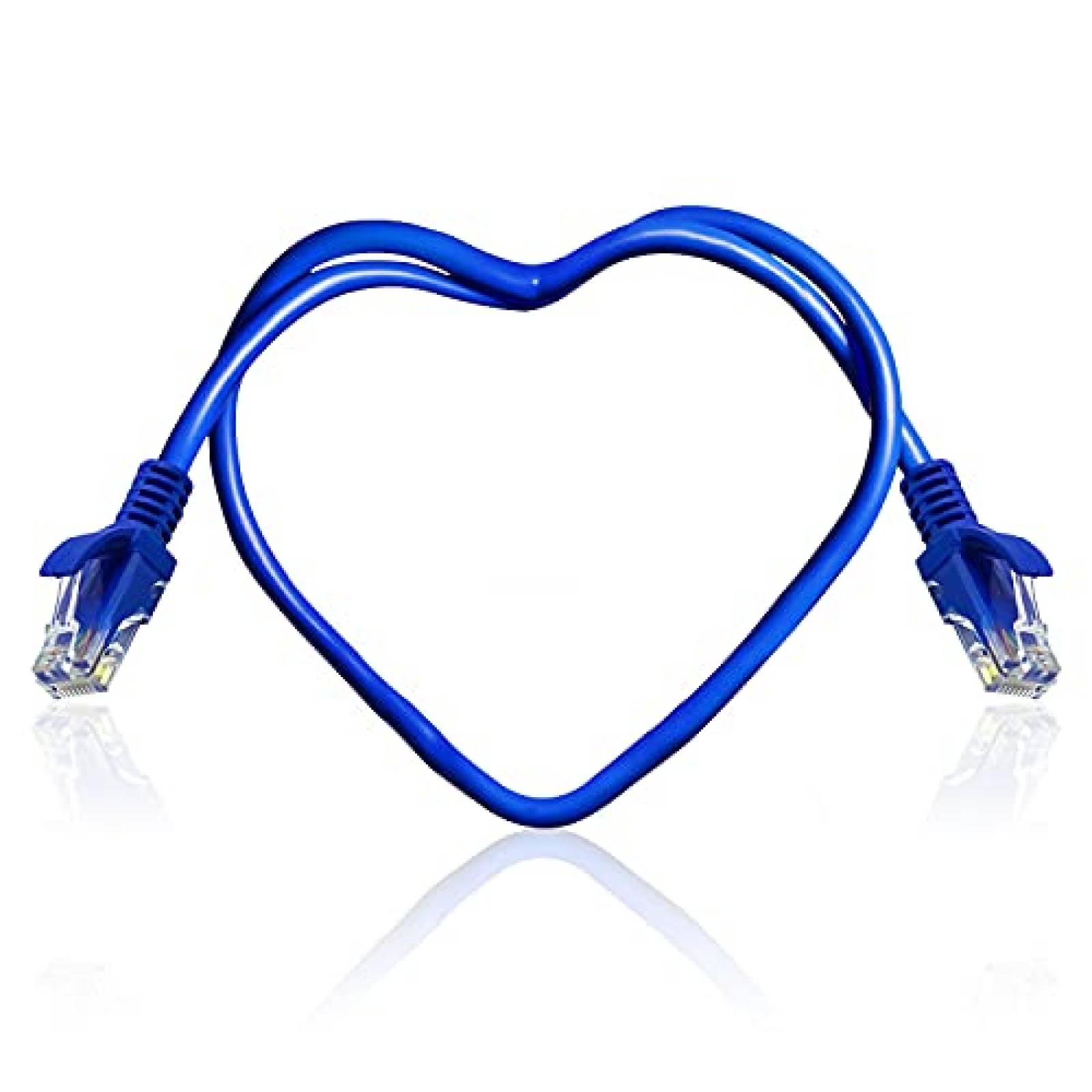 Paquete Cable Ethernet V TELESKY 2pzas 10ft Cat 5e -Azul