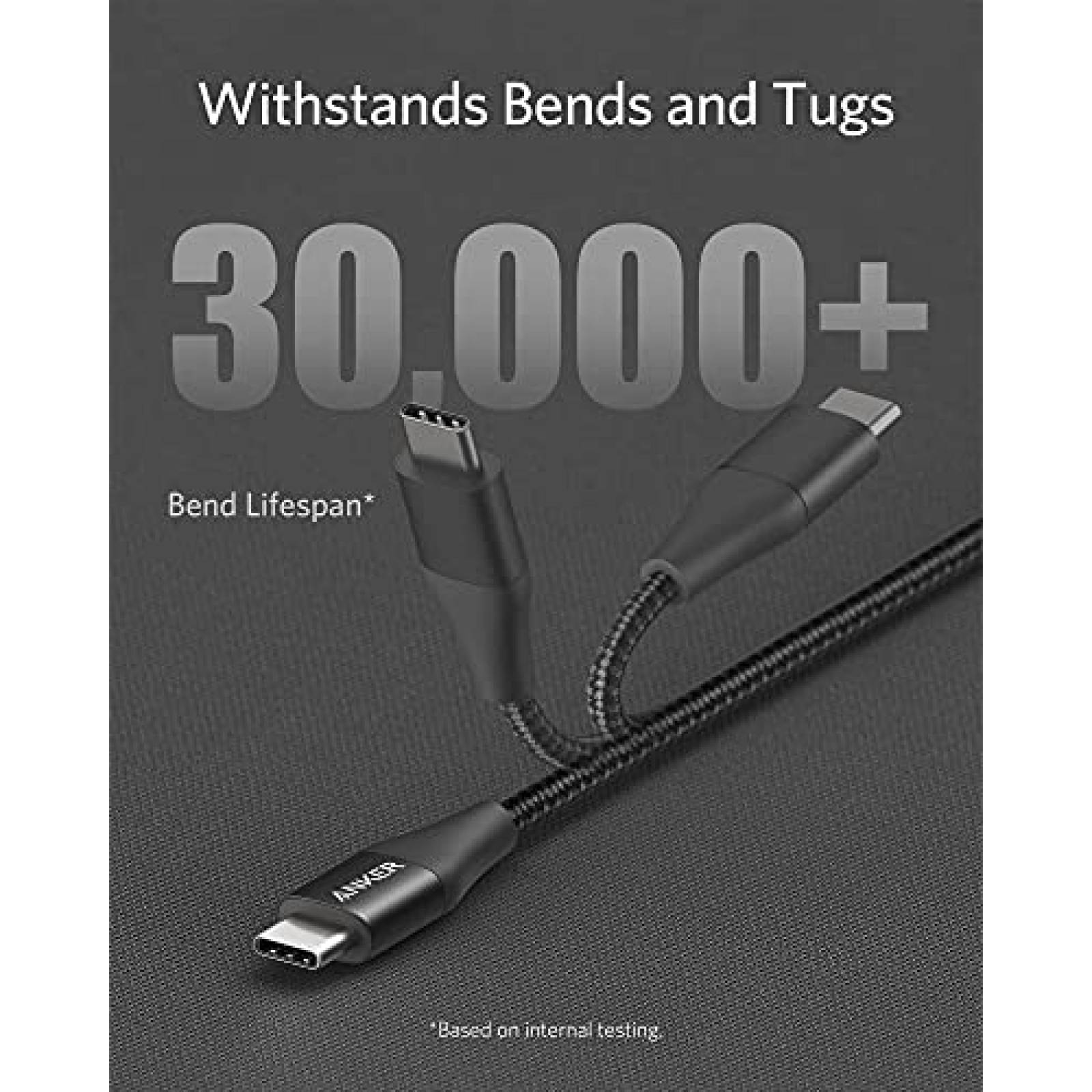 Cable Cargador Anker 6ft USB-C 60W Compatibilidad Universal